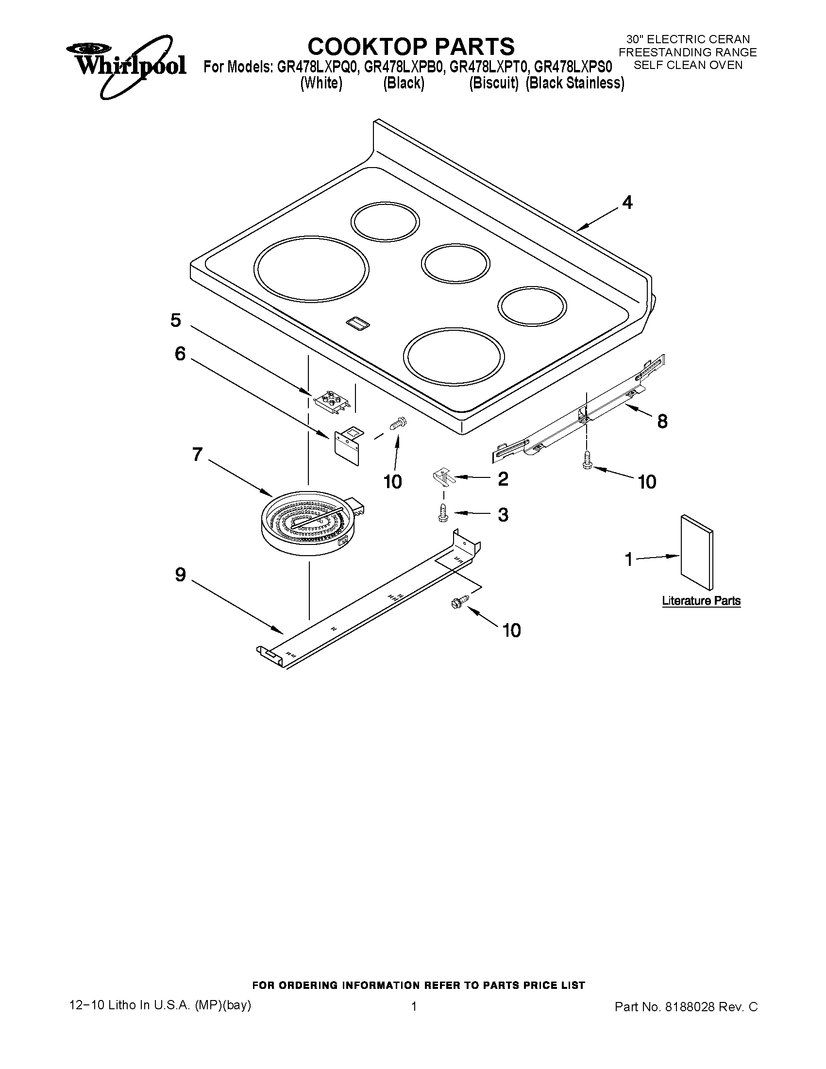 01 - COOKTOP PARTS
