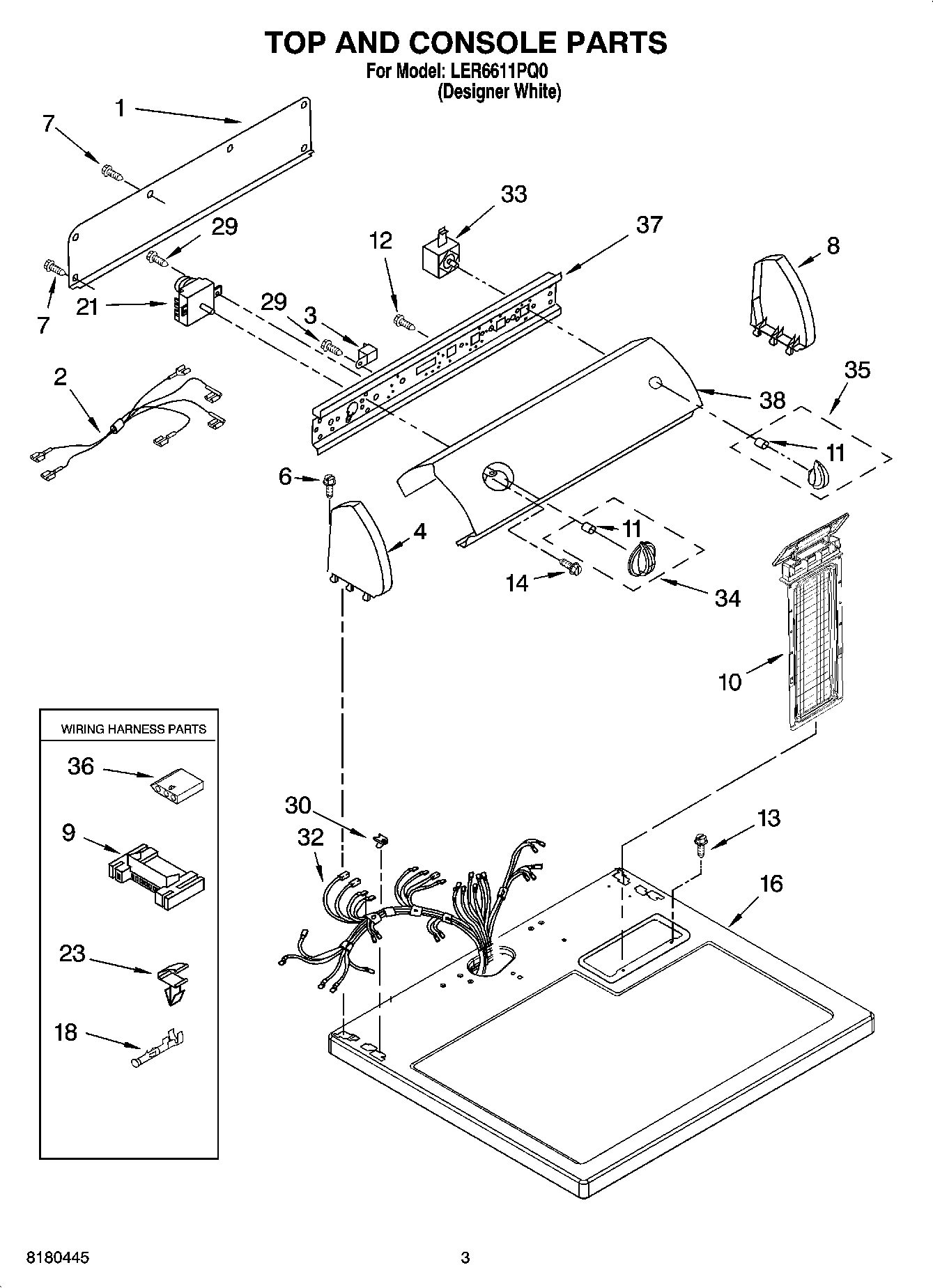 02 - TOP AND CONSOLE PARTS