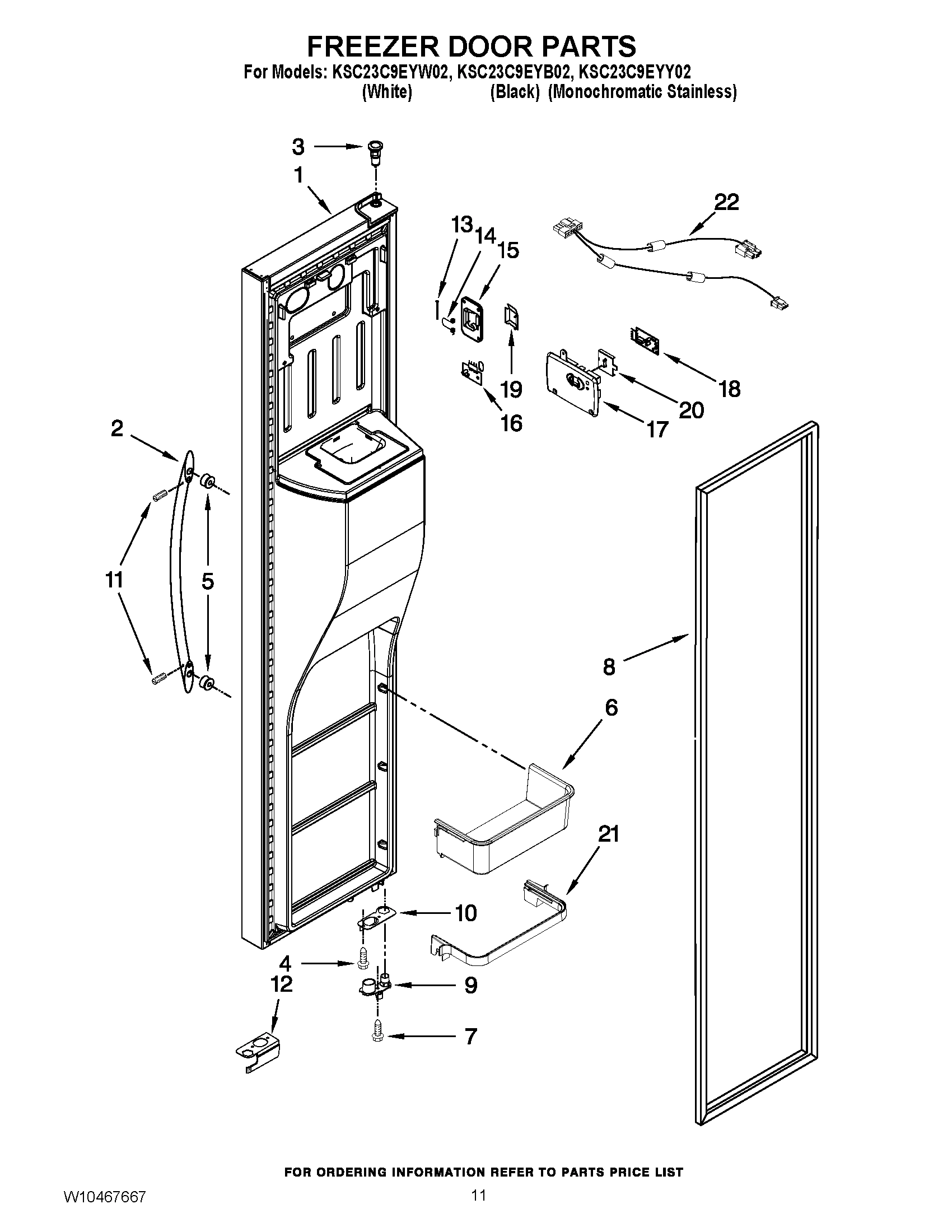 07 - FREEZER DOOR PARTS
