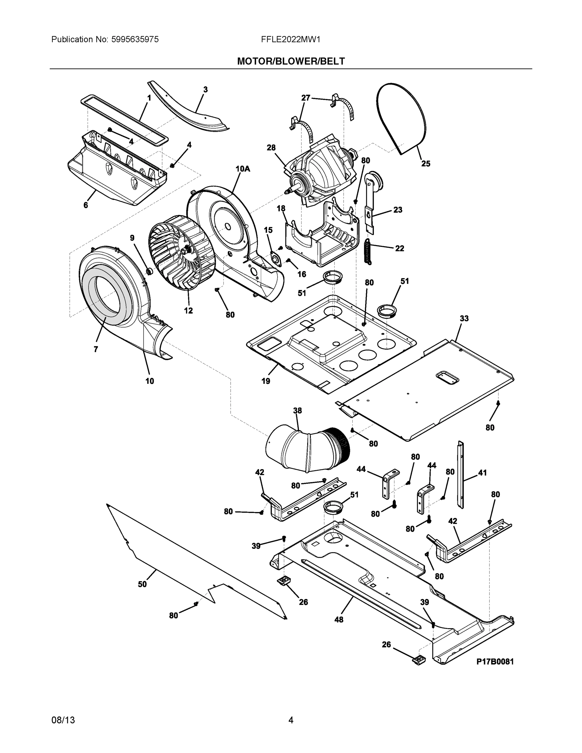 03 - MOTOR/BLOWER/BELT