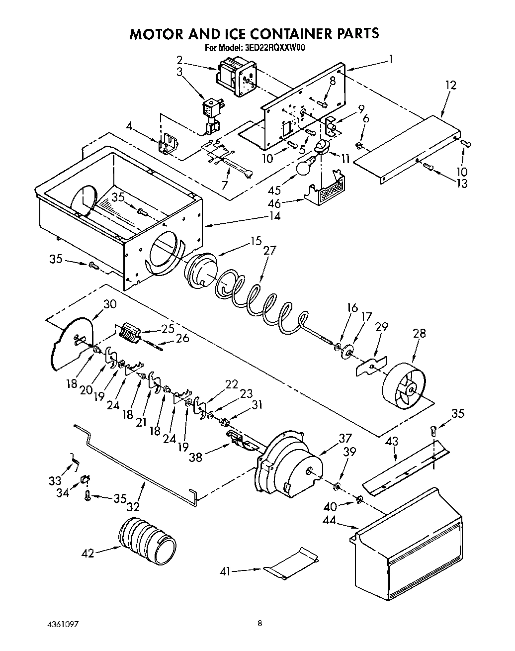 07 - MOTOR AND ICE CONTAINER