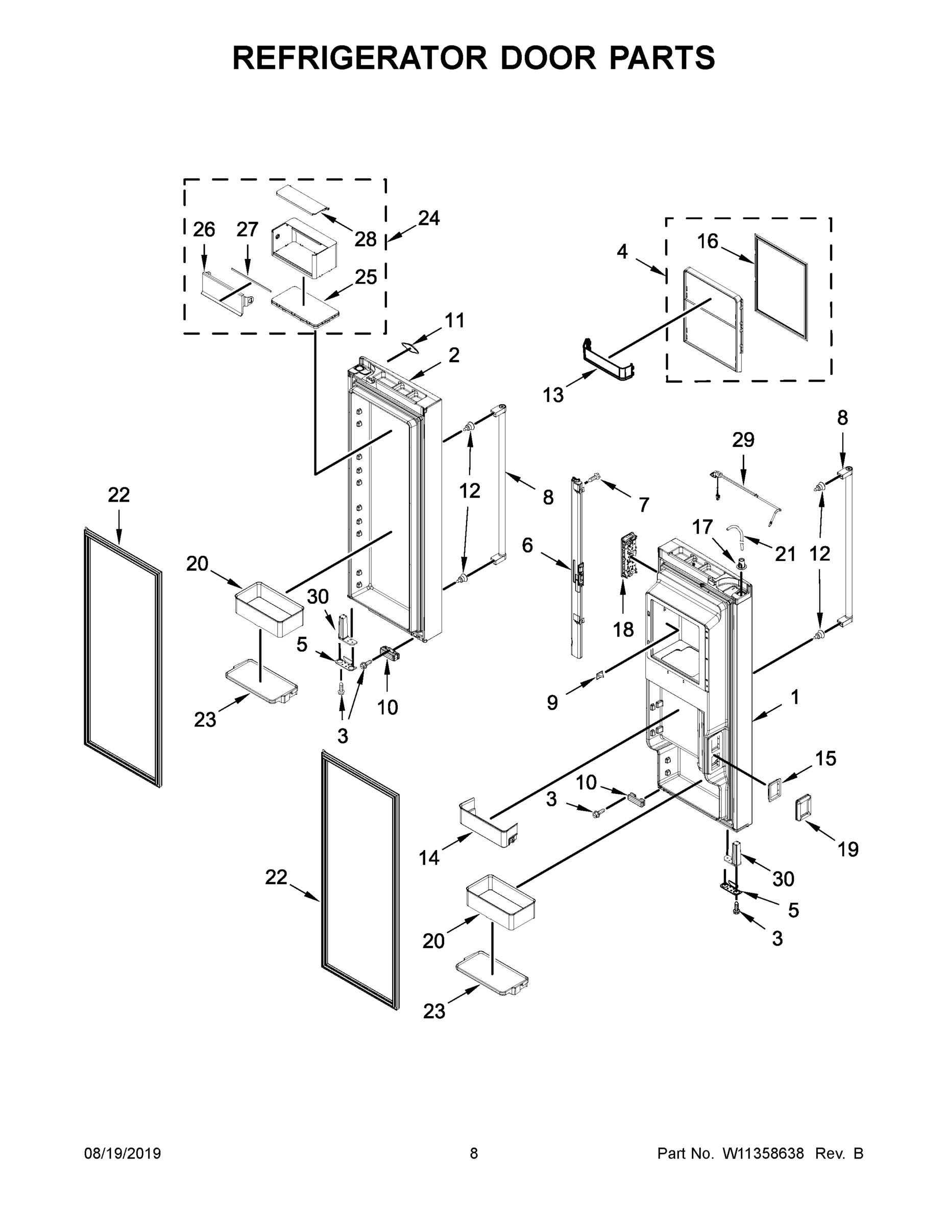 05 - REFRIGERATOR DOOR PARTS
