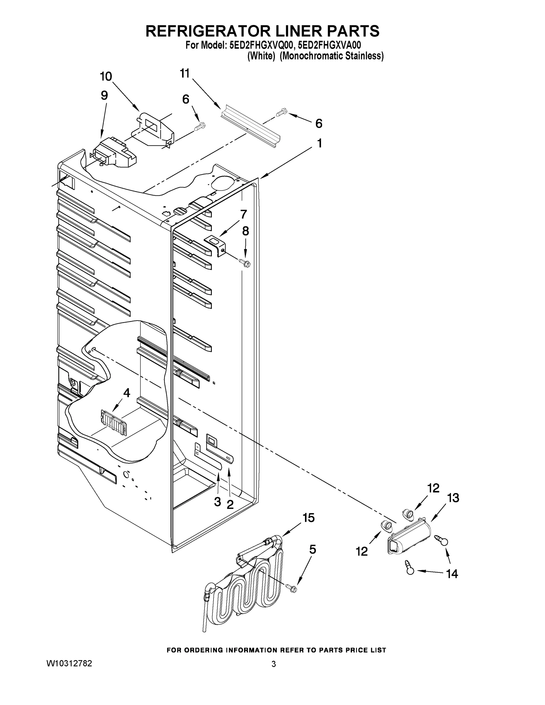02 - REFRIGERATOR LINER PARTS