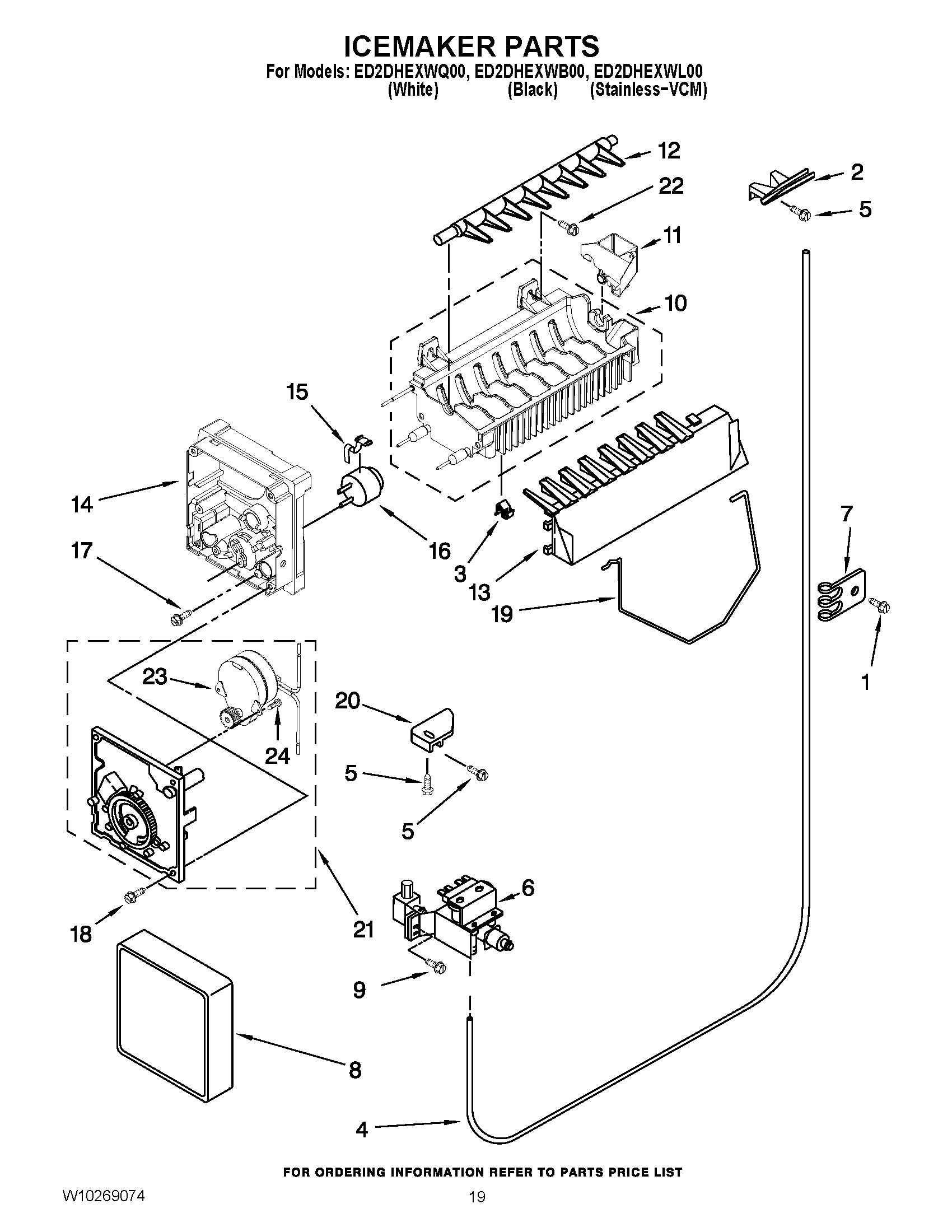12 - ICEMAKER PARTS