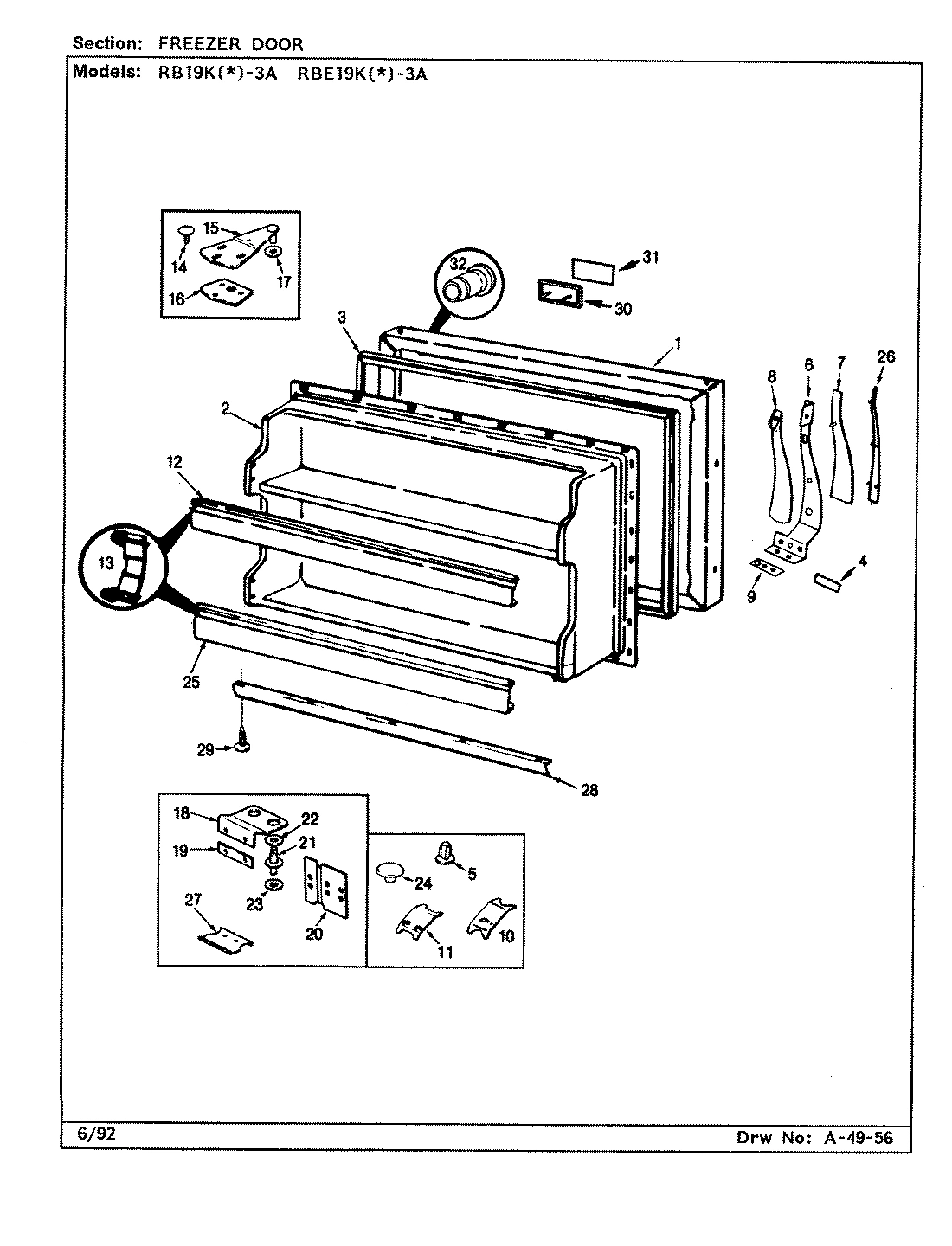 02 - FREEZER DOOR