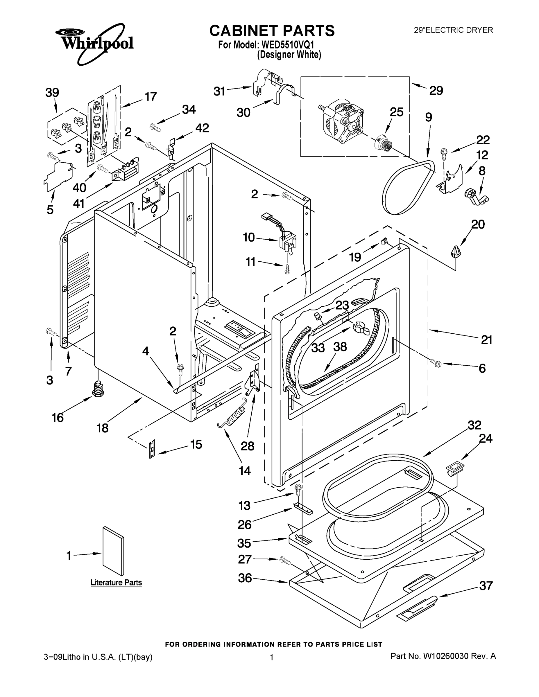 01 - CABINET PARTS