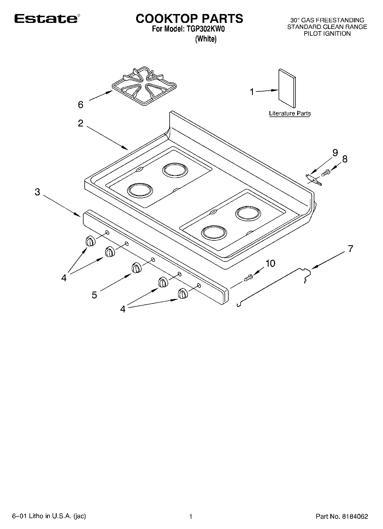 01 - COOKTOP, LITERATURE