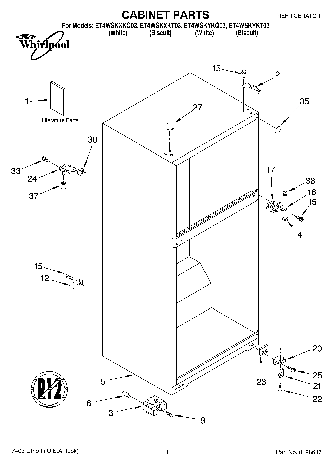 01 - CABINET PARTS