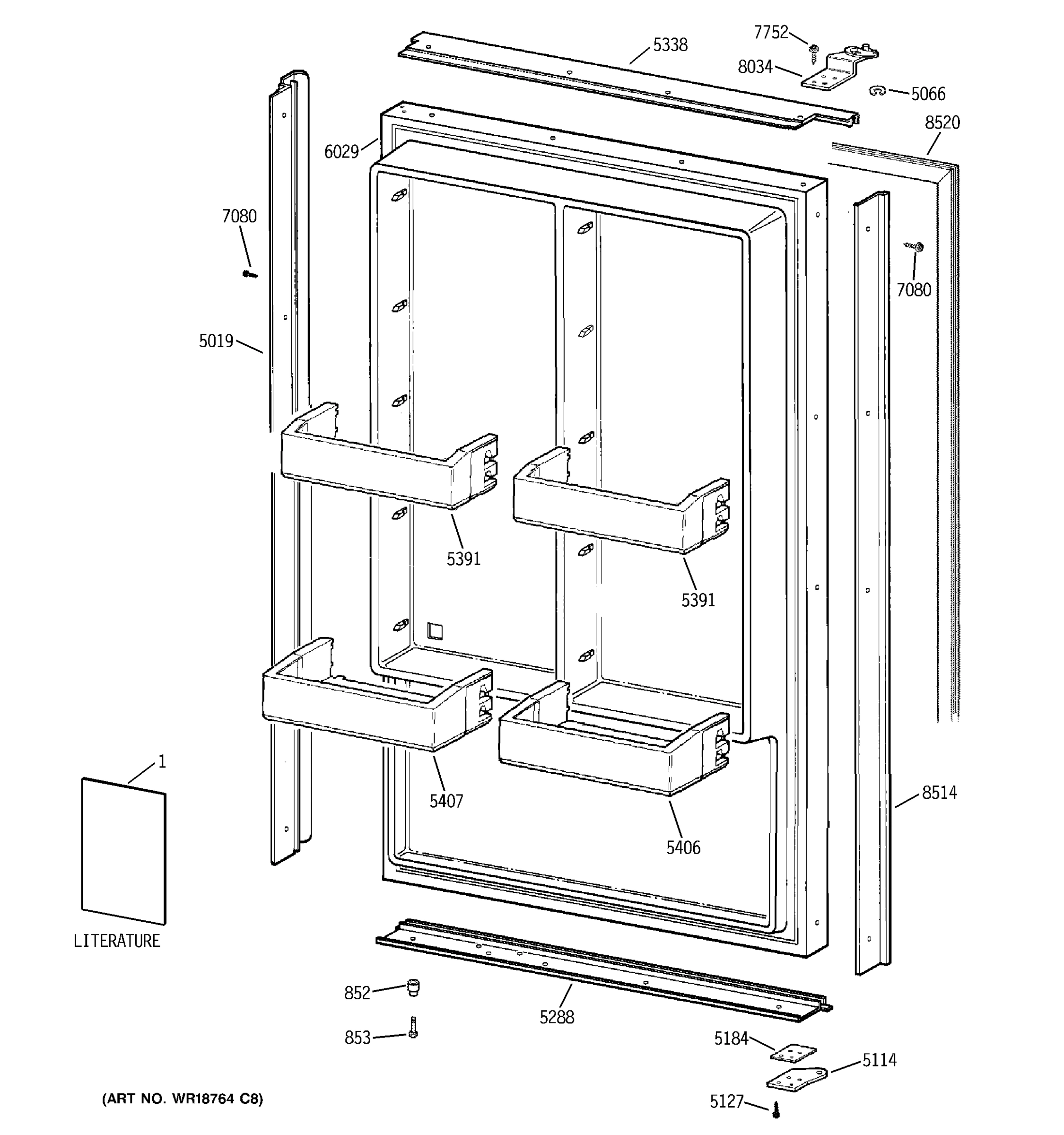 FREEZER DOOR