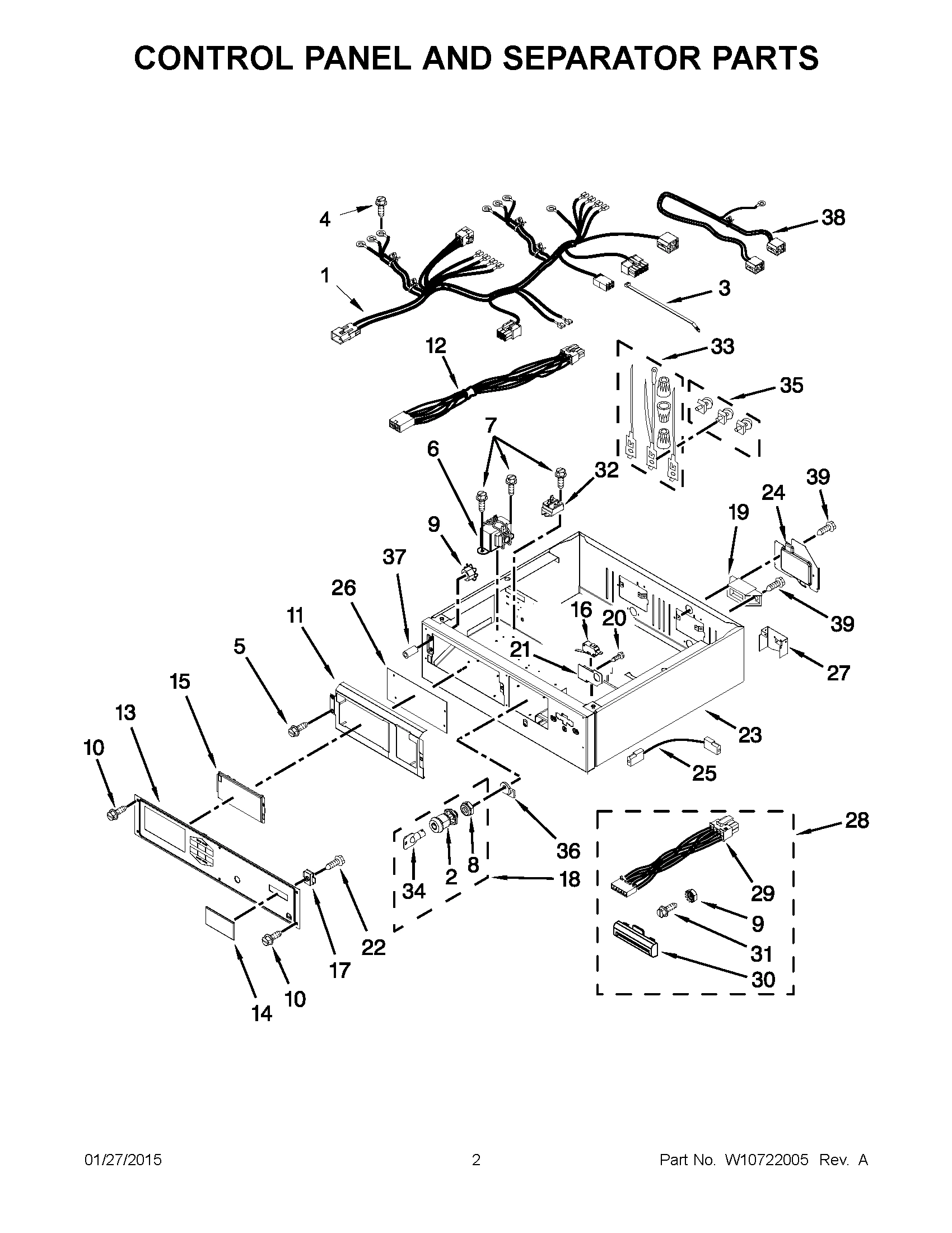 02 - CONTROL PANEL AND SEPARATOR PARTS