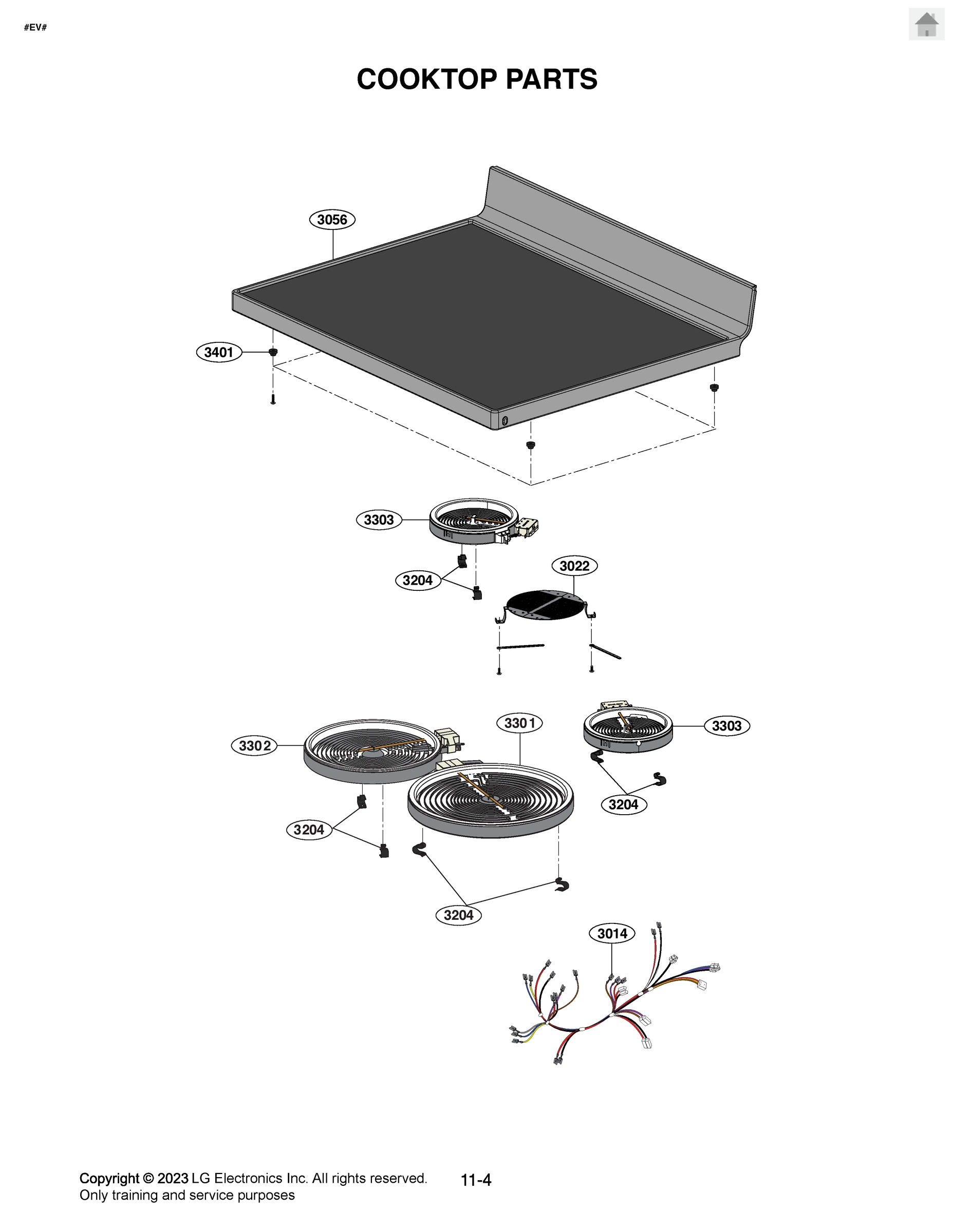 COOKTOP PARTS