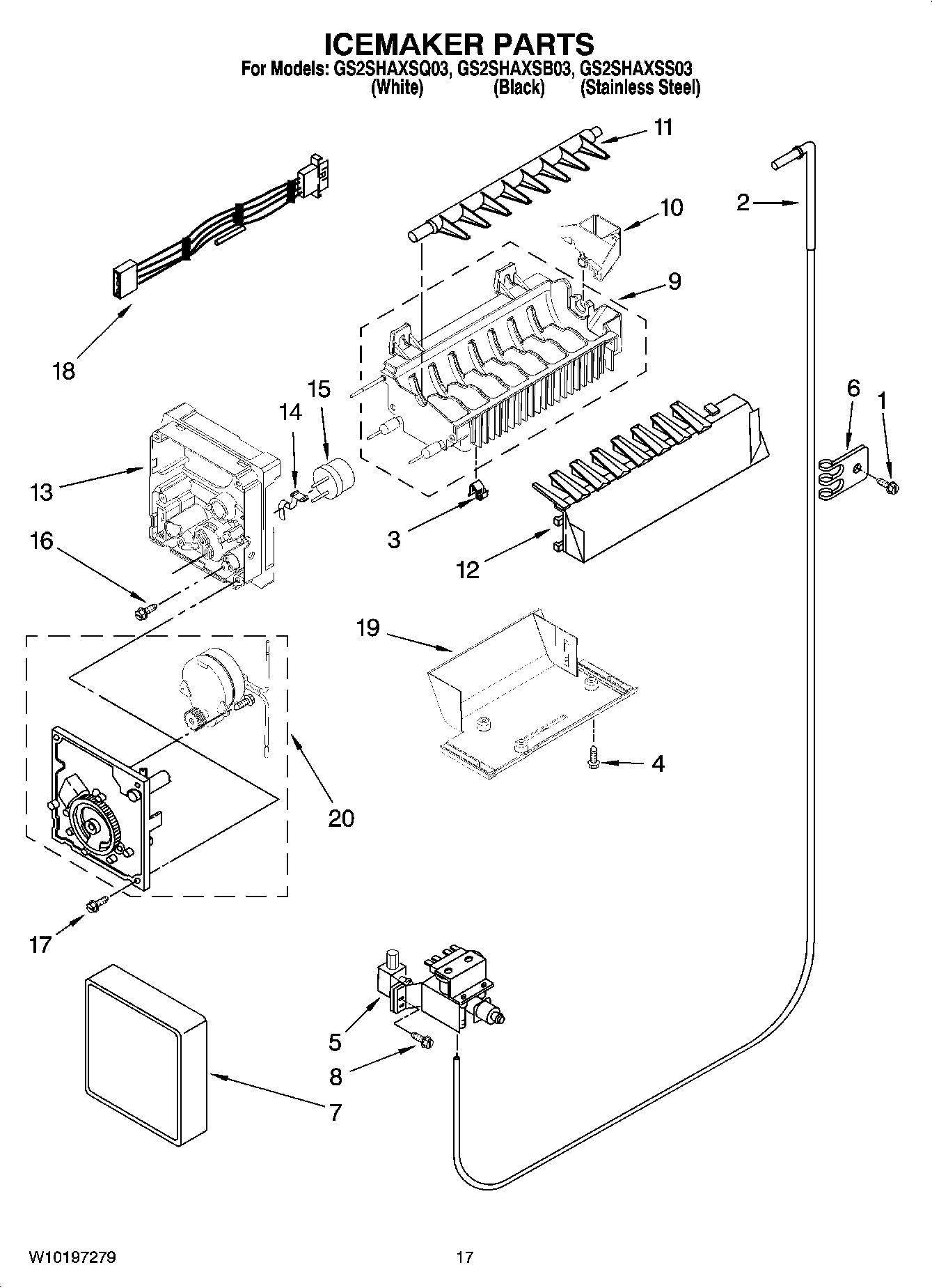 10 - ICEMAKER PARTS
