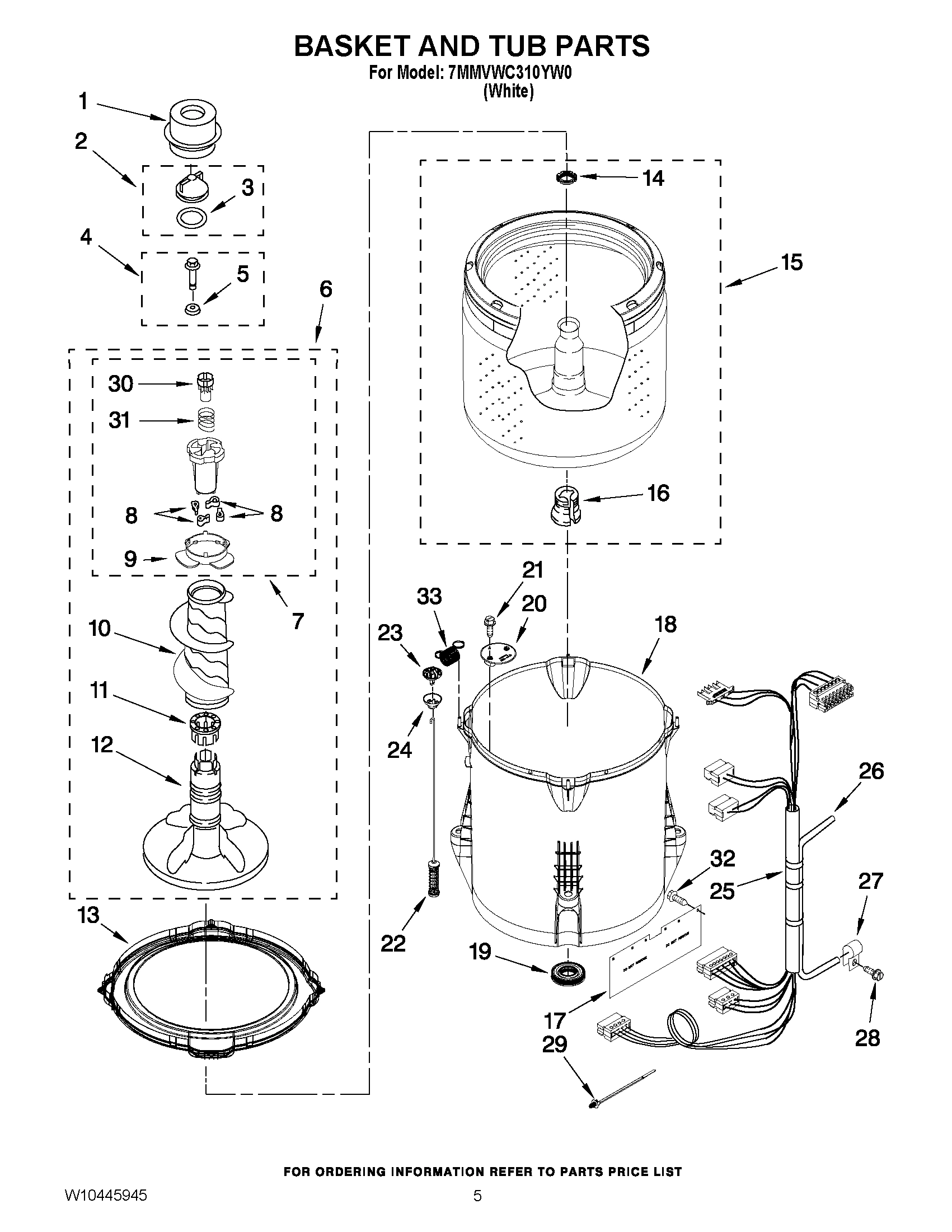 03 - BASKET AND TUB PARTS