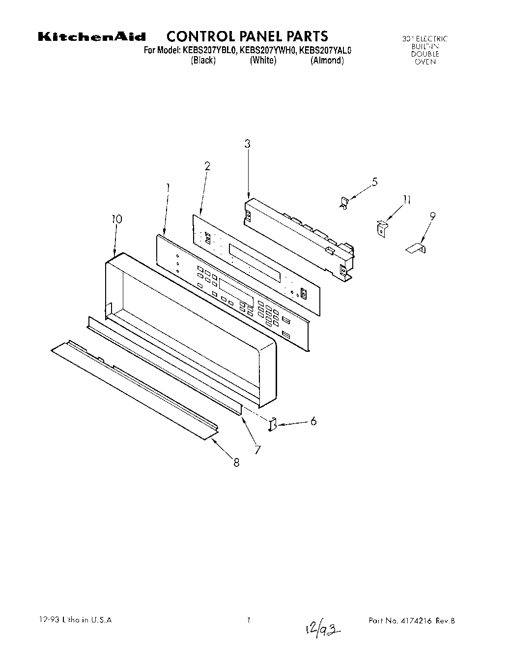 01 - CONTROL PANEL, LITERATURE