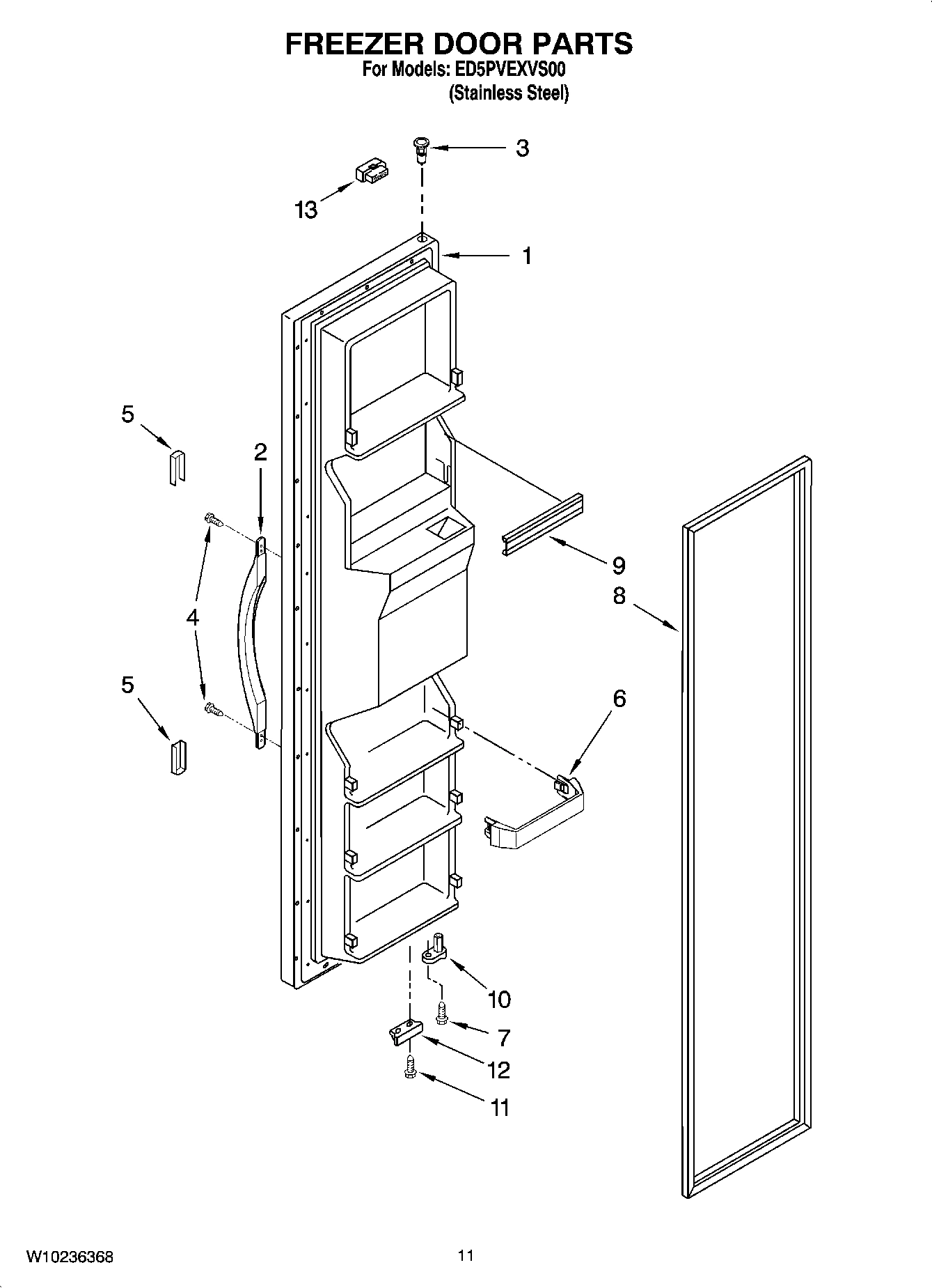 07 - FREEZER DOOR PARTS