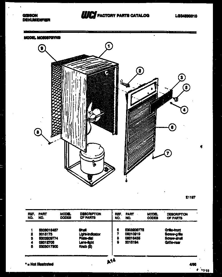 02 - CABINET AND CONTROL PARTS