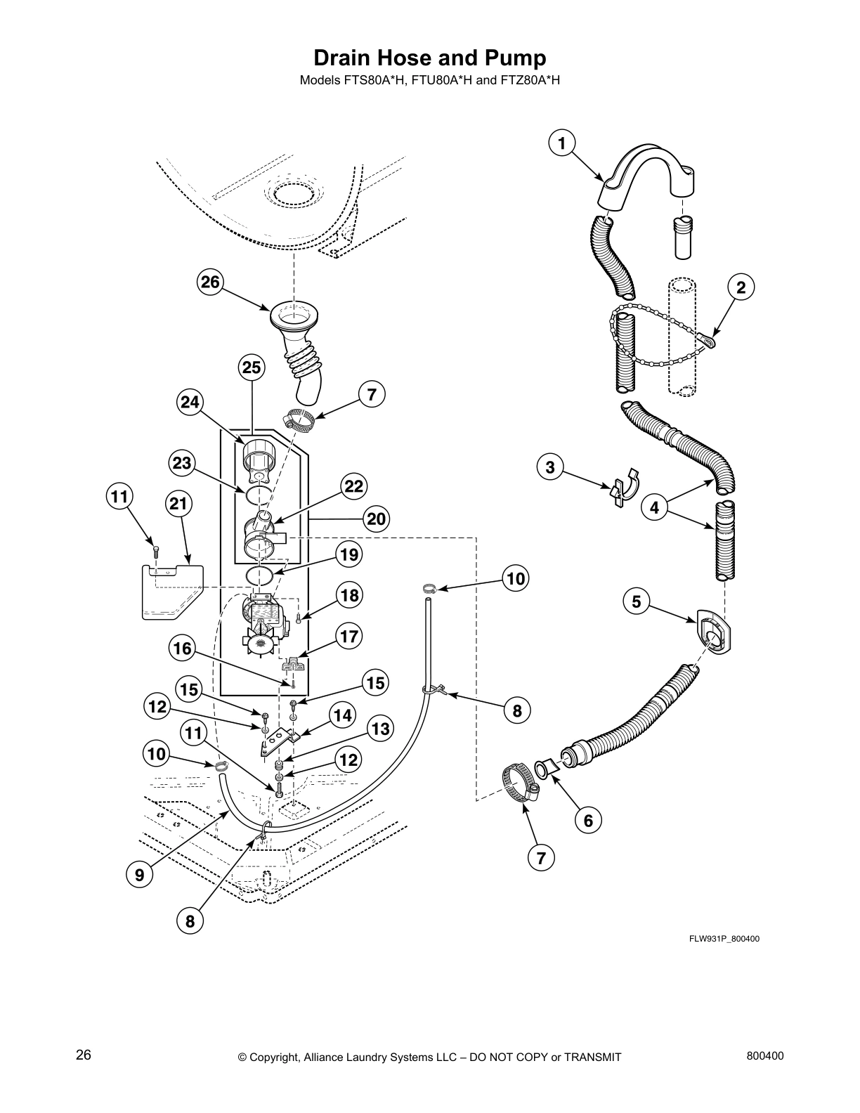 Drain Hose and Pump