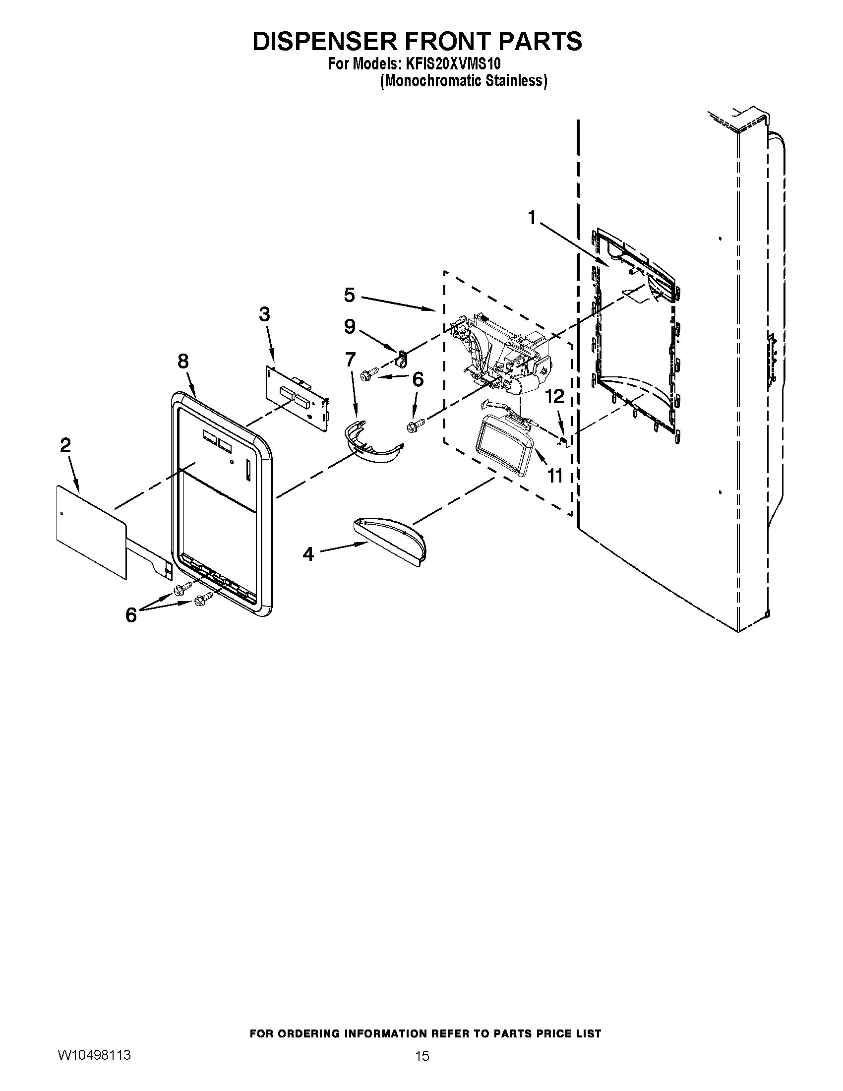 08 - DISPENSER FRONT PARTS