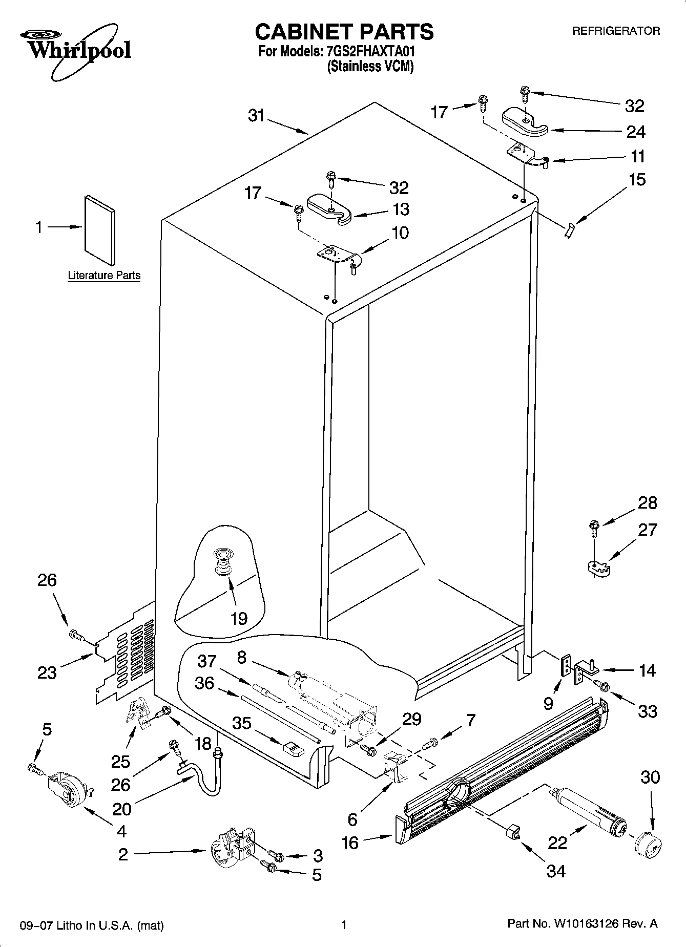 01 - CABINET PARTS