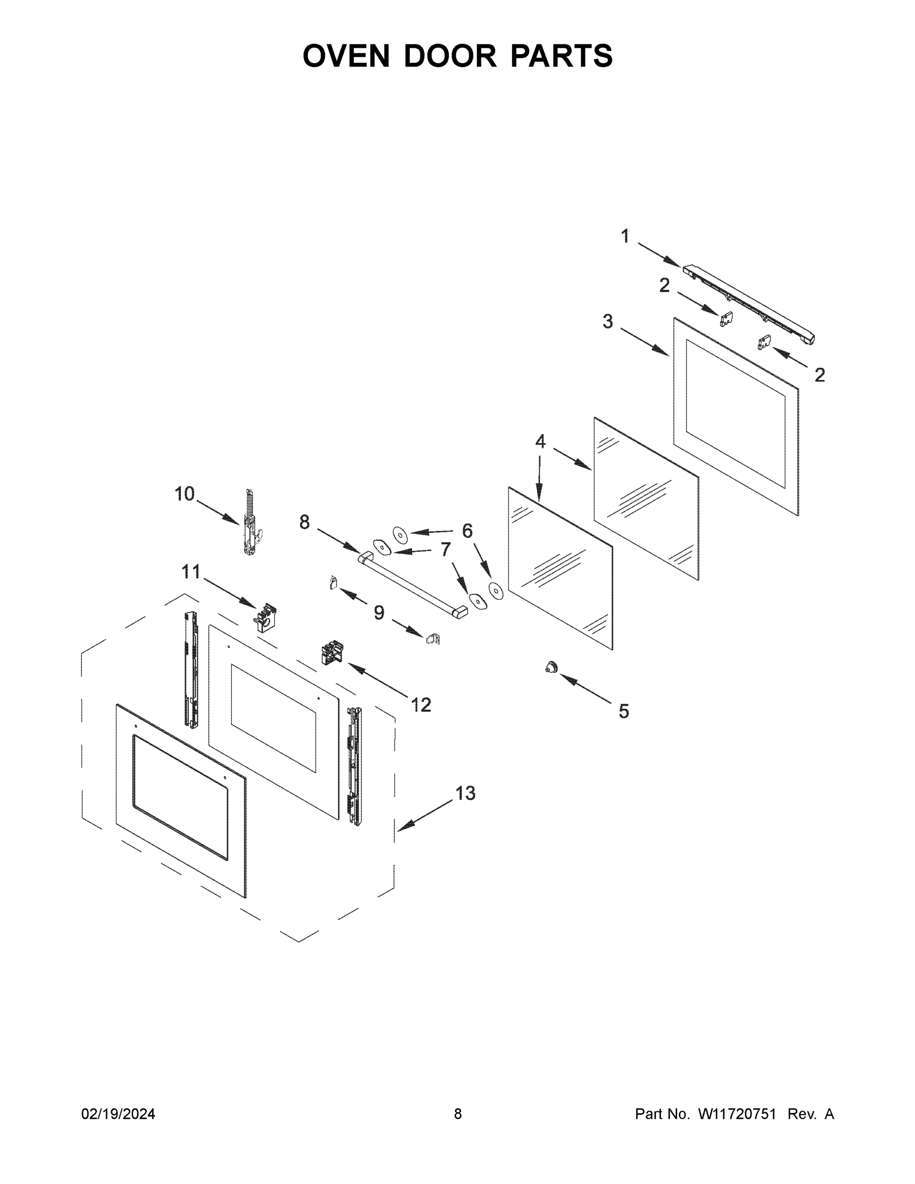 05 - OVEN DOOR PARTS