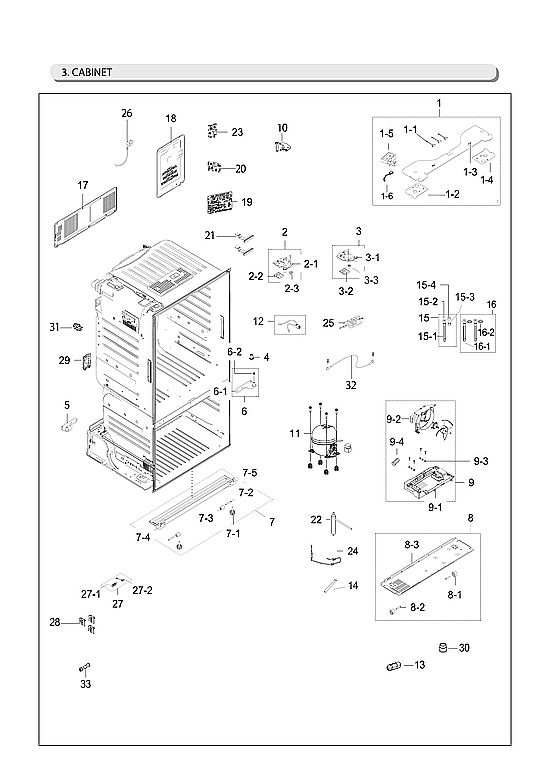 CABINET PARTS