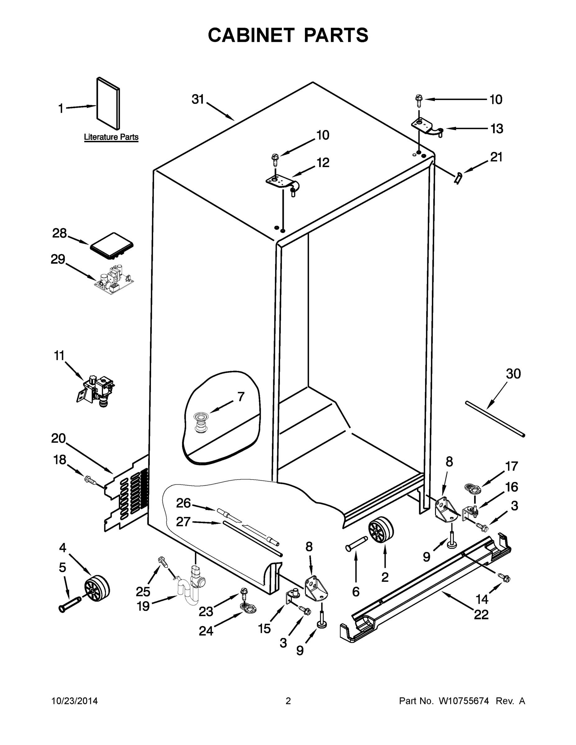 02 - CABINET PARTS