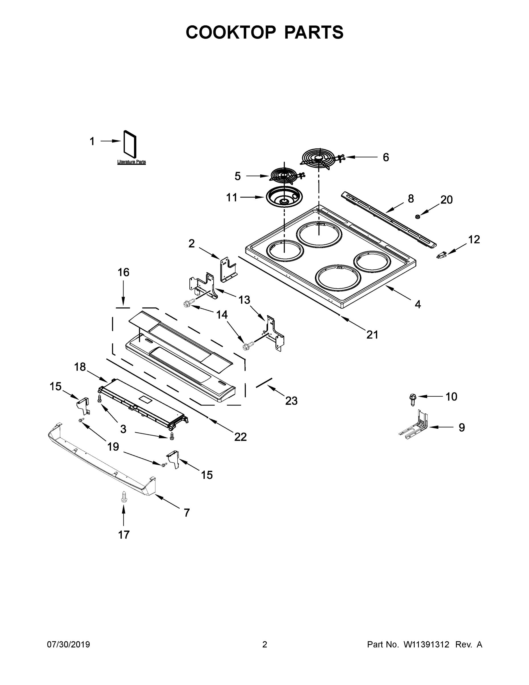 02 - COOKTOP PARTS