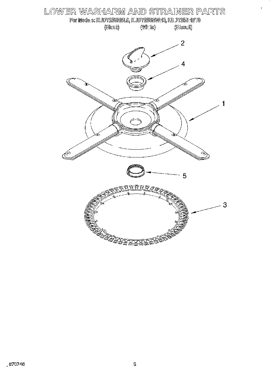 04 - LOWER WASHARM AND STRAINER