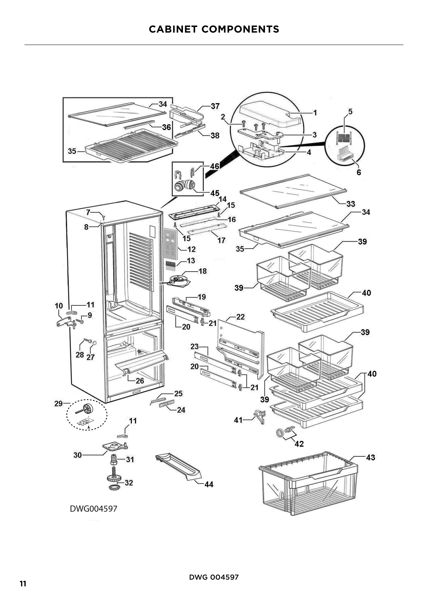 CABINET COMPONENTS