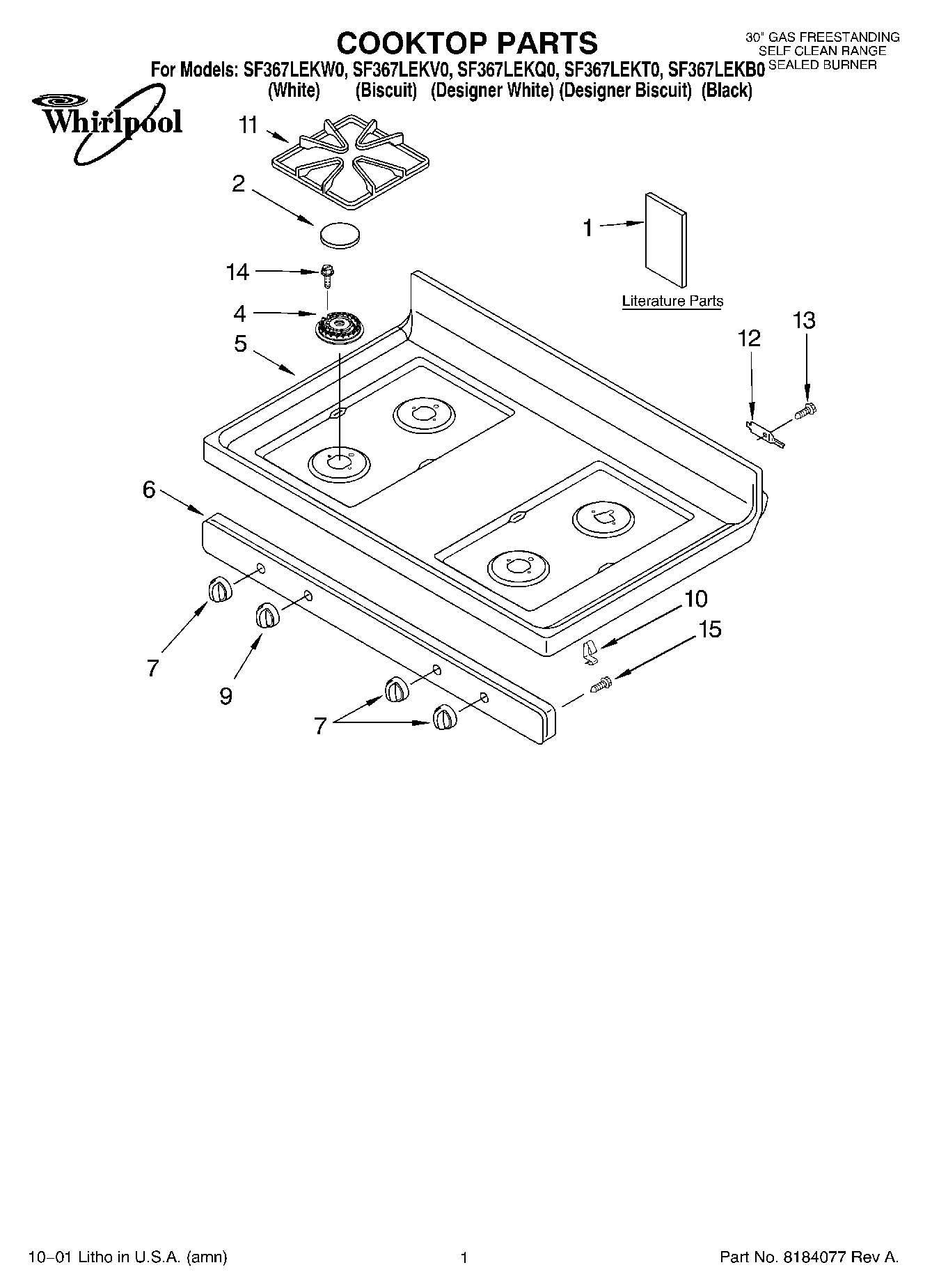 01 - COOKTOP, LITERATURE