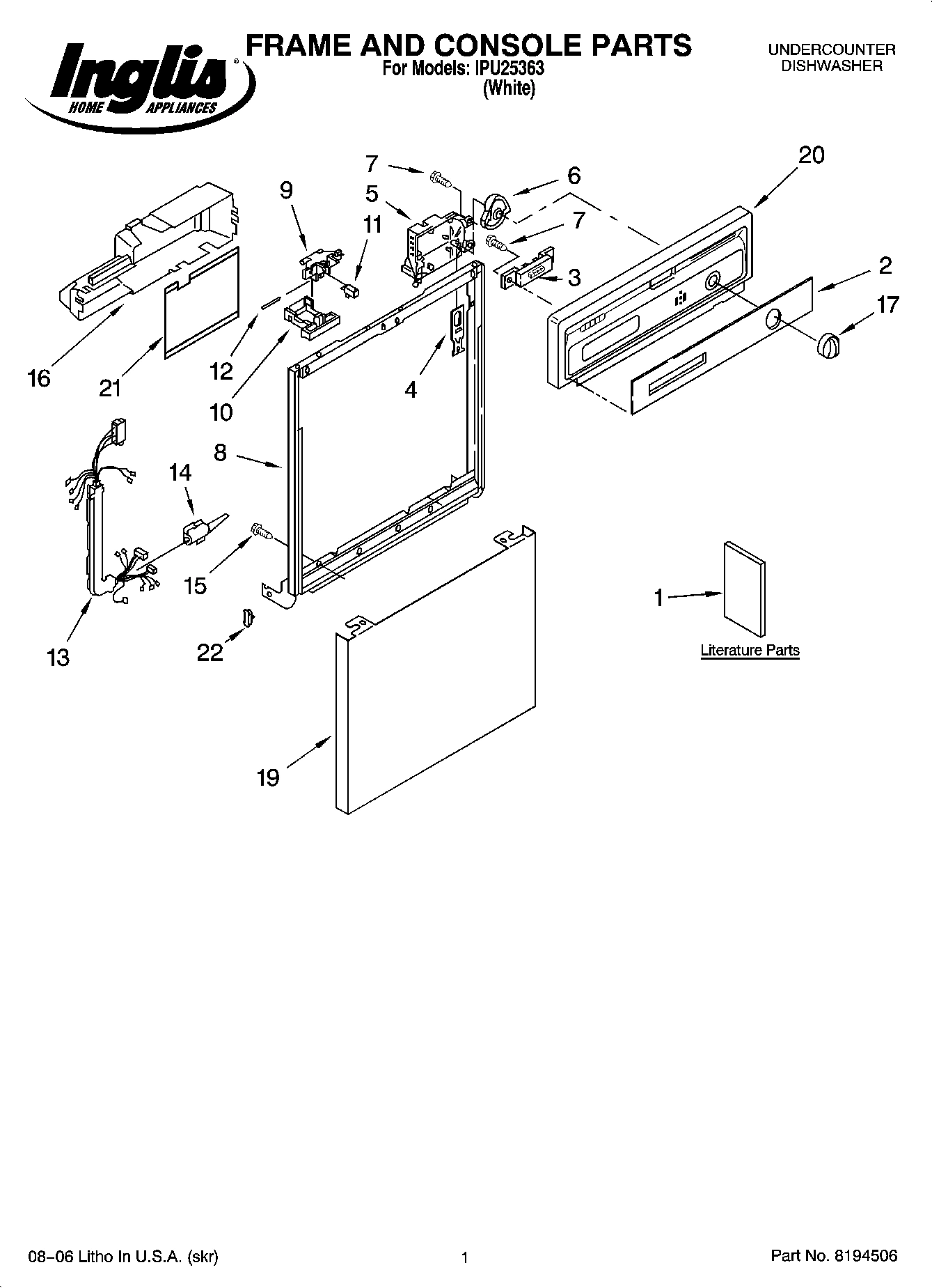 01 - FRAME AND CONSOLE PARTS