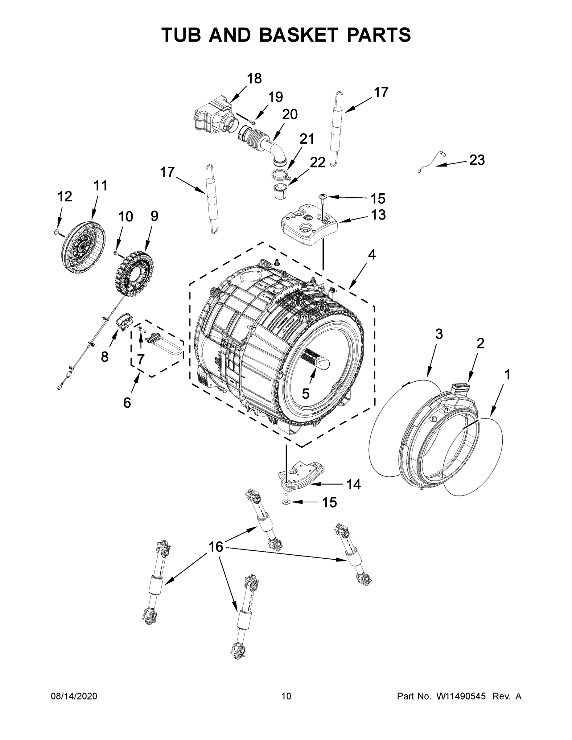 06 - TUB AND BASKET PARTS