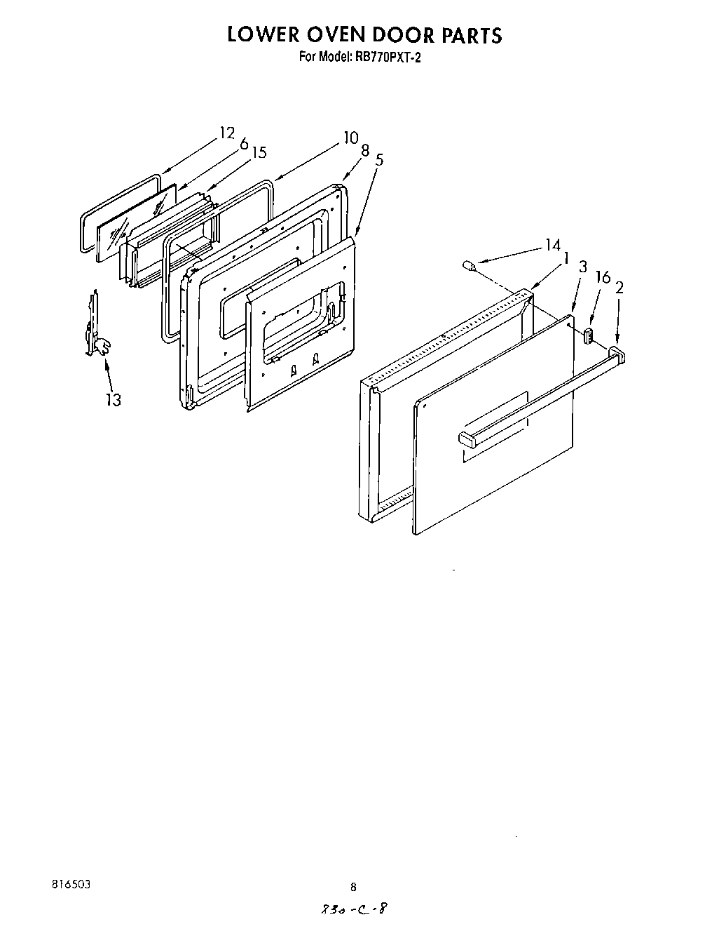 06 - LOWER OVEN DOOR