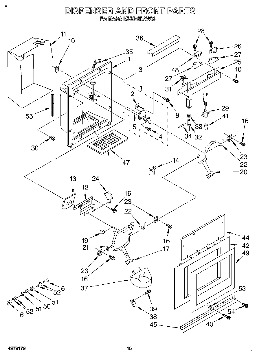 12 - DISPENSER AND FRONT