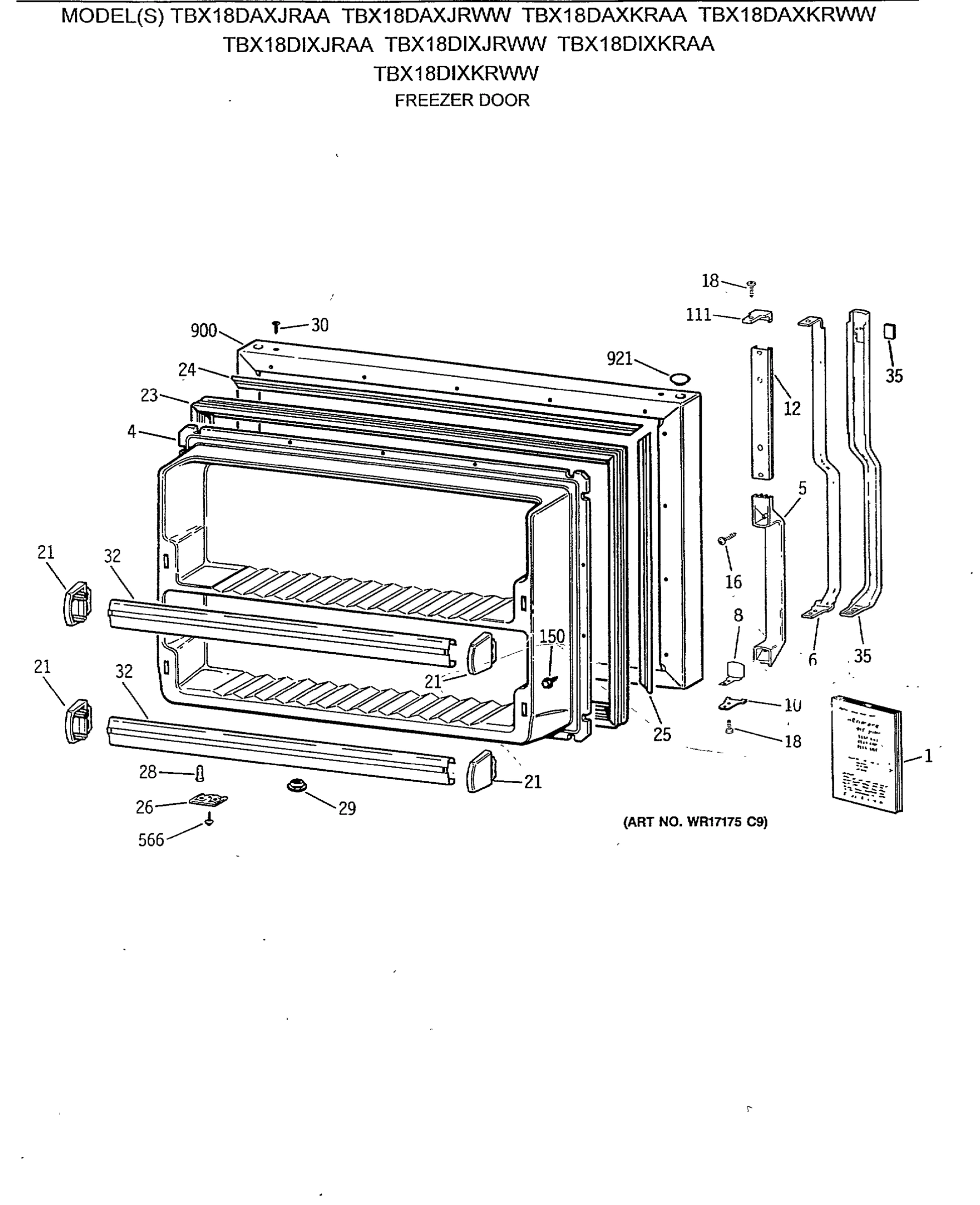 FREEZER DOOR