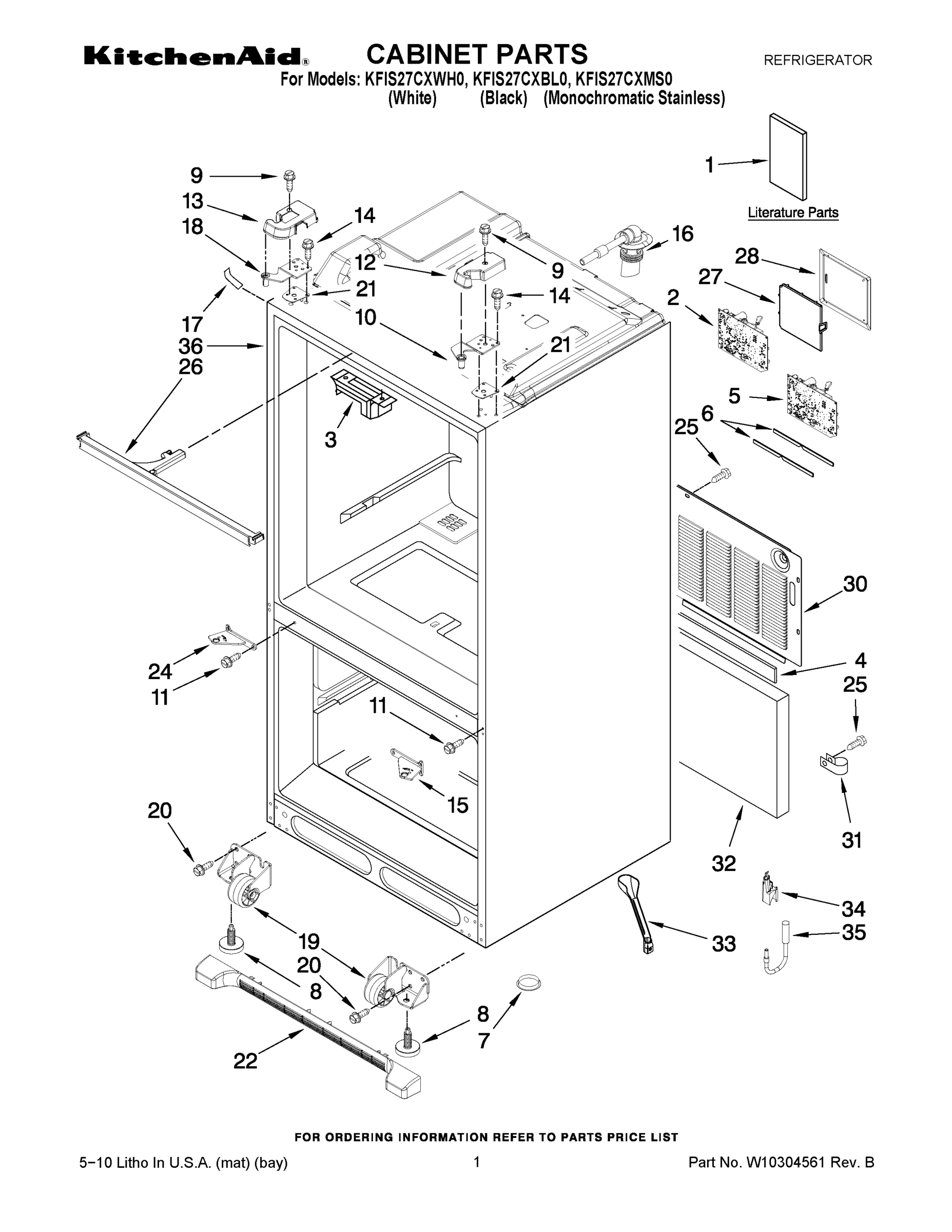 01 - CABINET PARTS