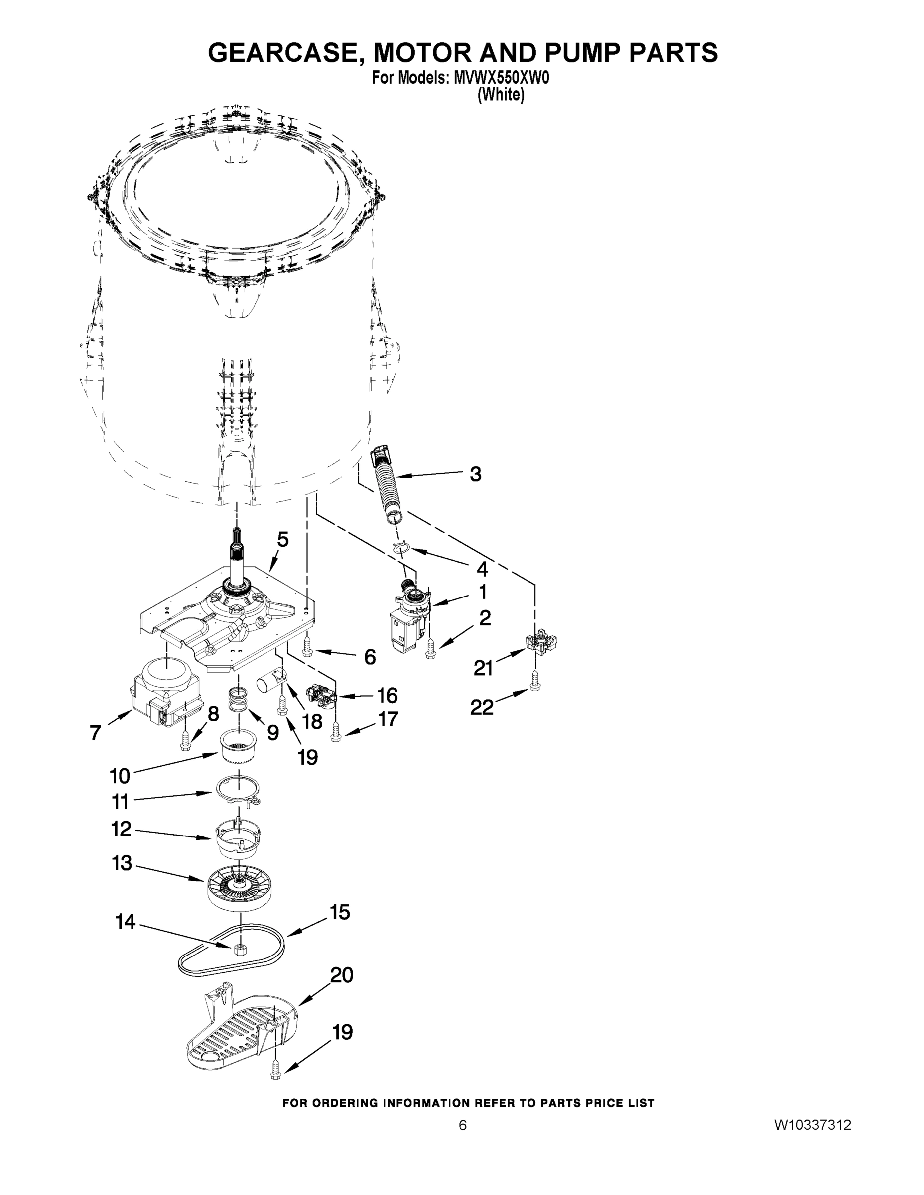 04 - GEARCASE, MOTOR AND PUMP PARTS