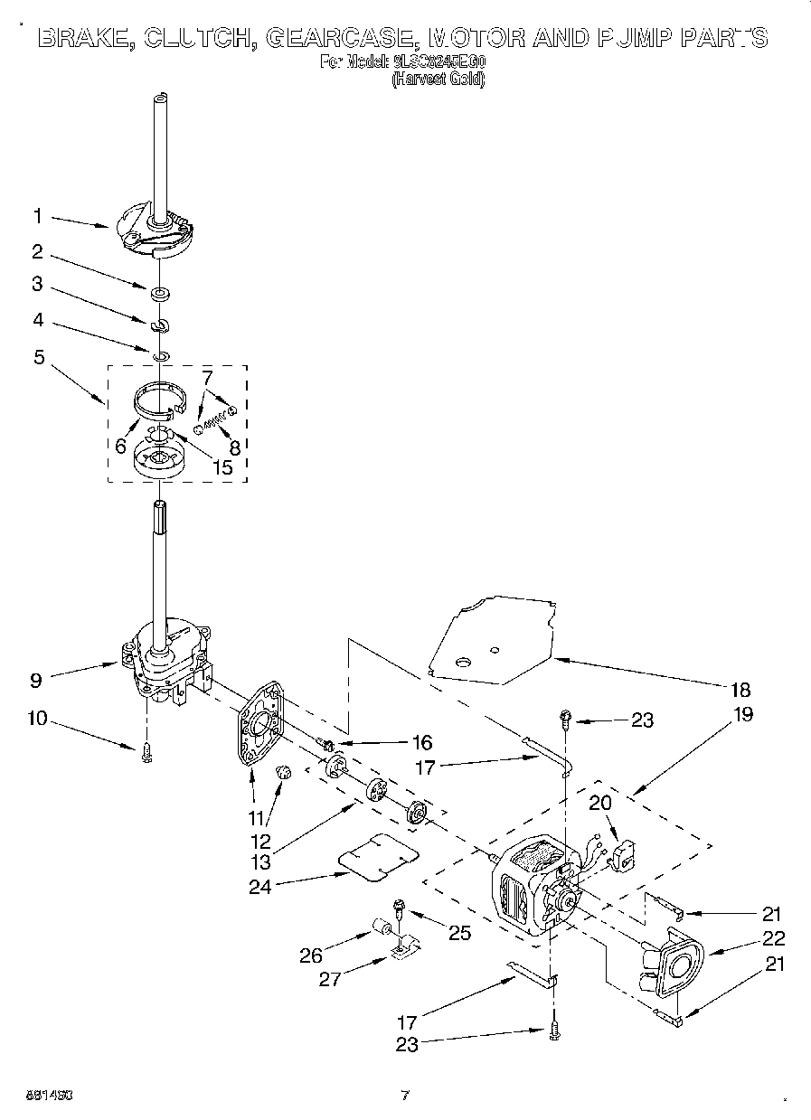 04 - BRAKE, CLUTCH, GEARCASE, MOTOR AND PUMP