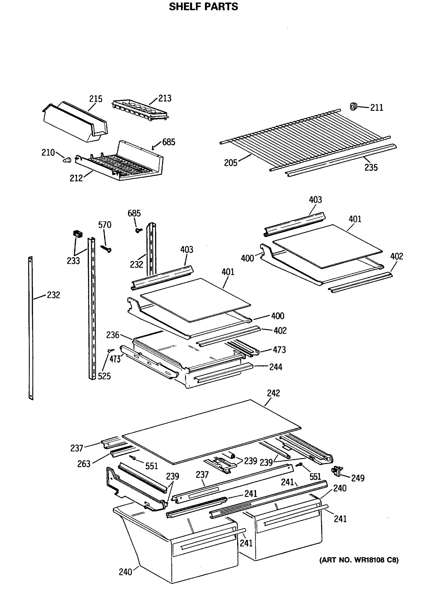 SHELF PARTS