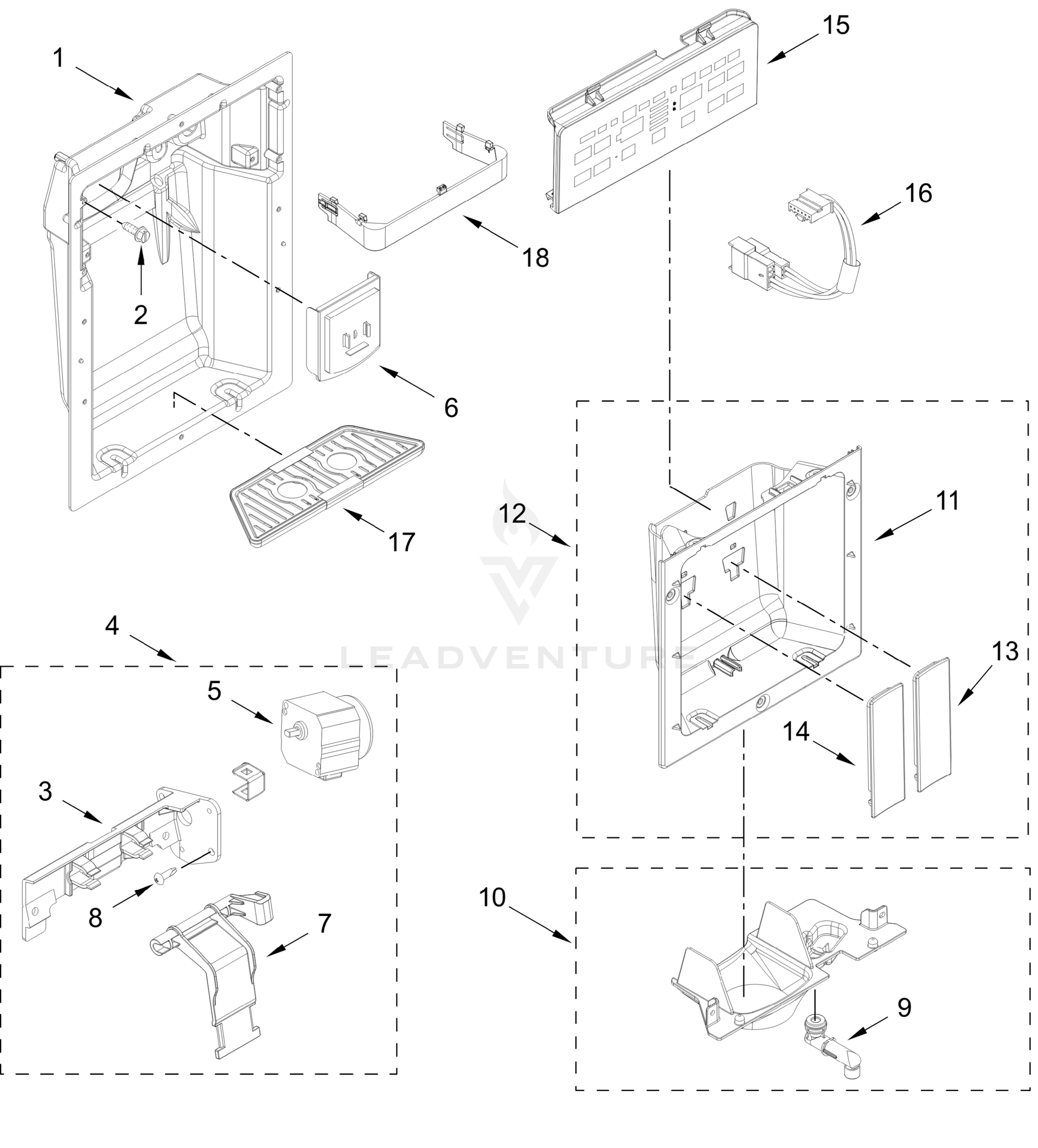DISPENSER PARTS
