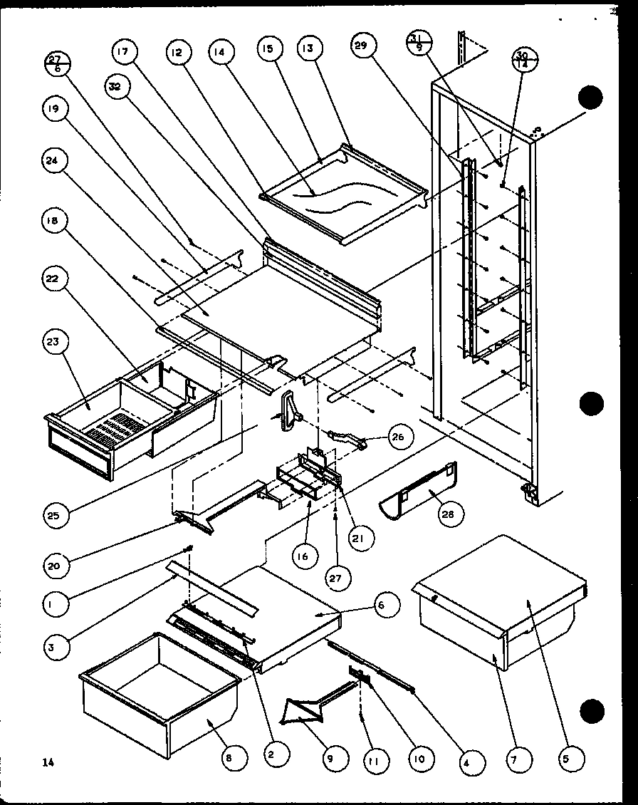 12 - REF SHELVING AND DRAWERS