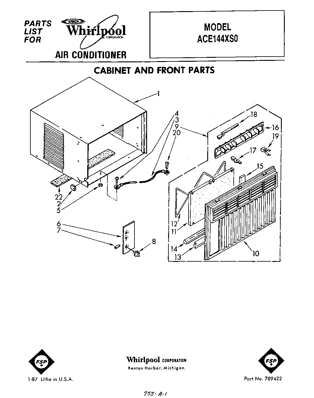 01 - CABINET AND FRONT