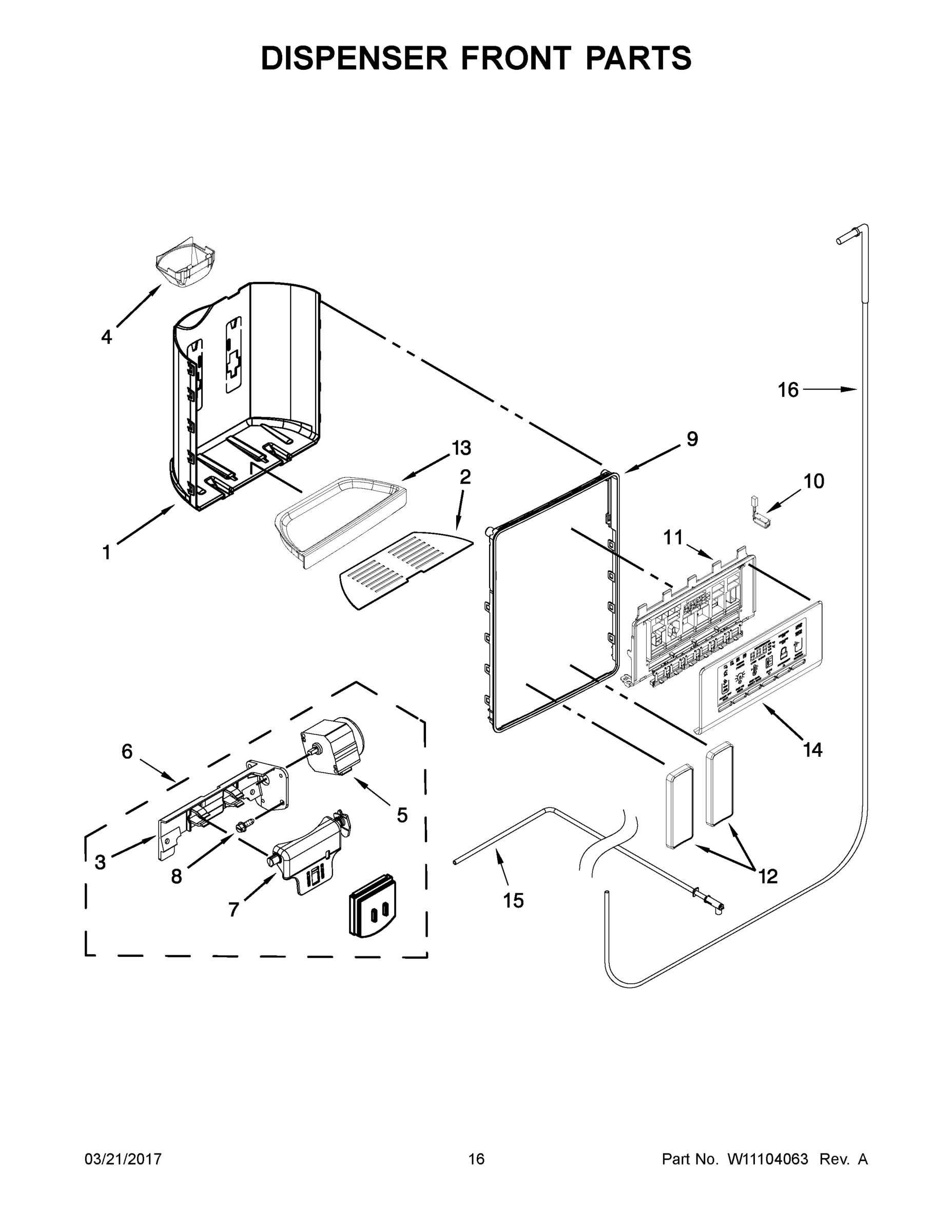09 - DISPENSER FRONT PARTS