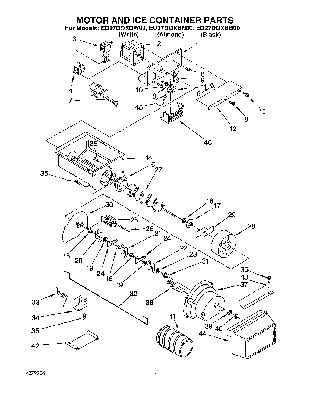 05 - MOTOR AND ICE CONTAINER