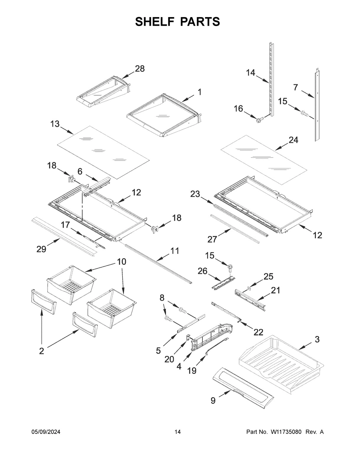 08 - SHELF PARTS