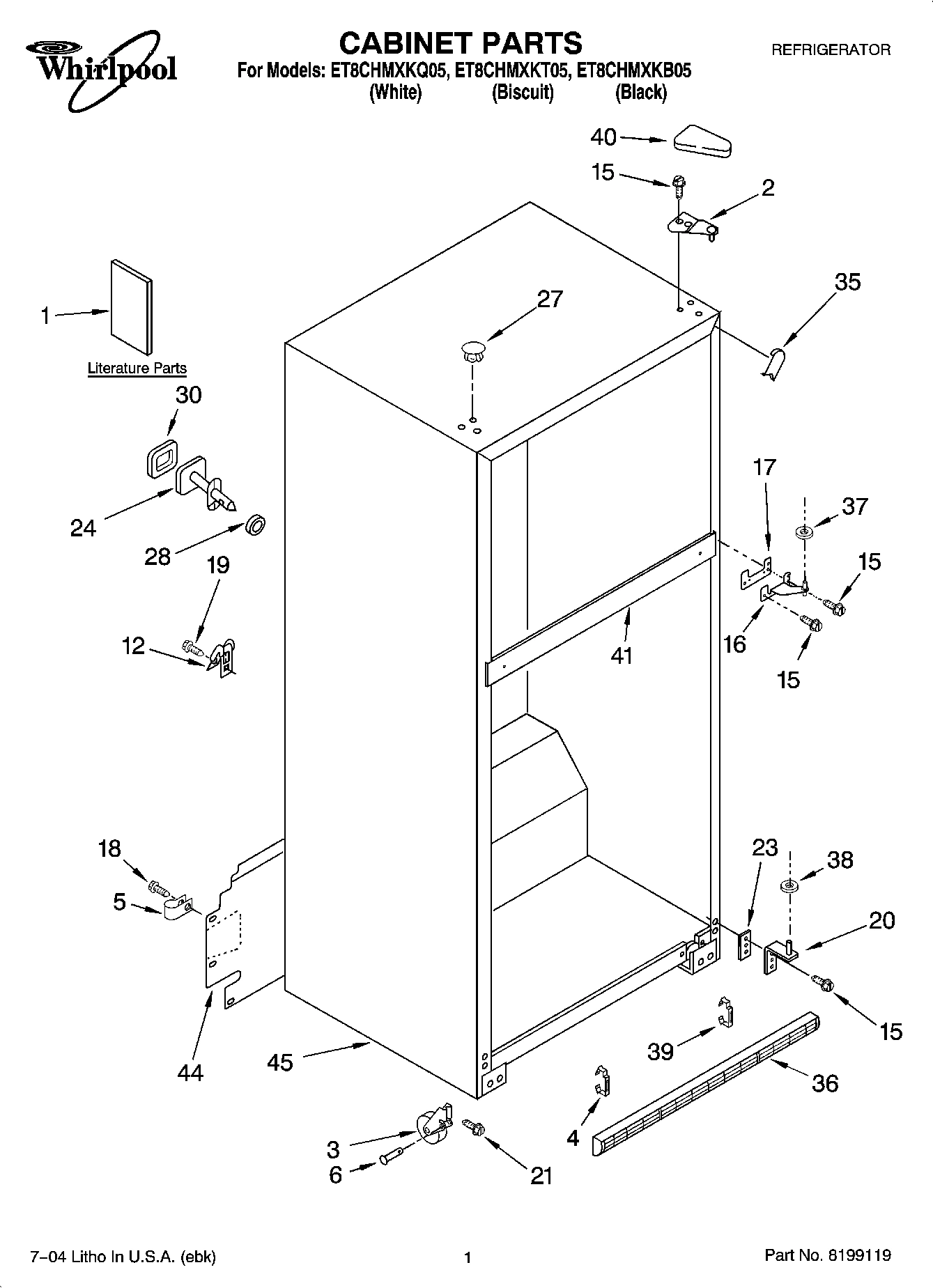 01 - CABINET PARTS