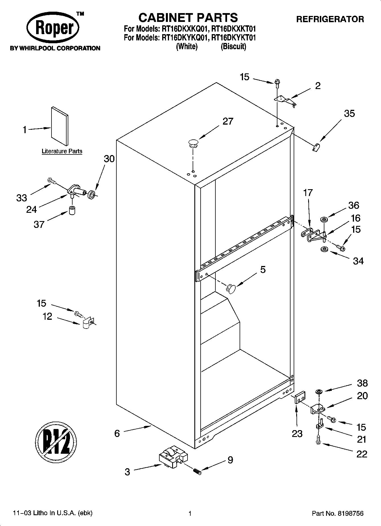 01 - CABINET PARTS