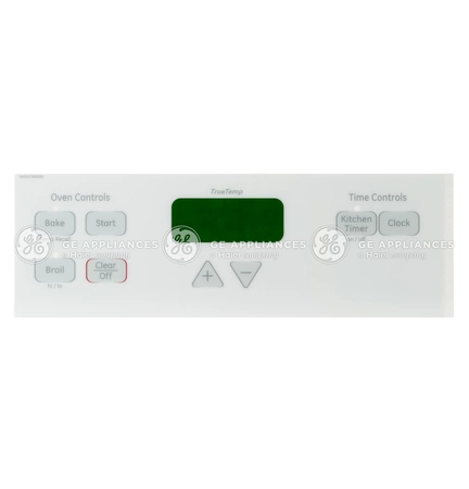 WB27T11090 GE Range Graphics Faceplate Assemb