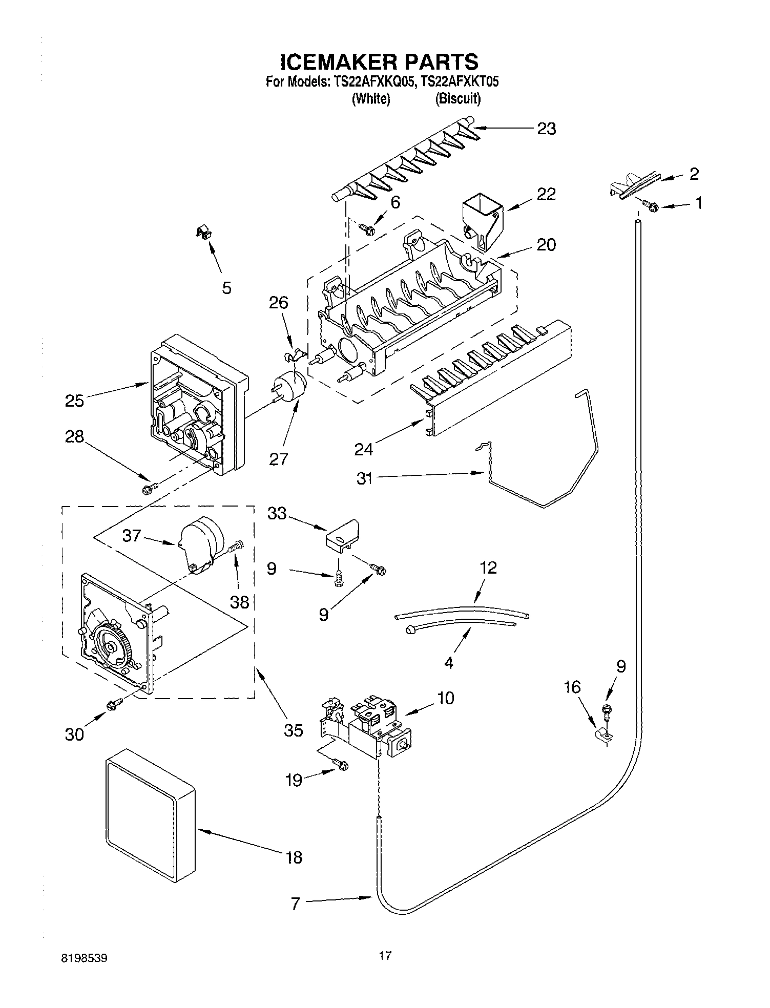 11 - ICEMAKER PARTS