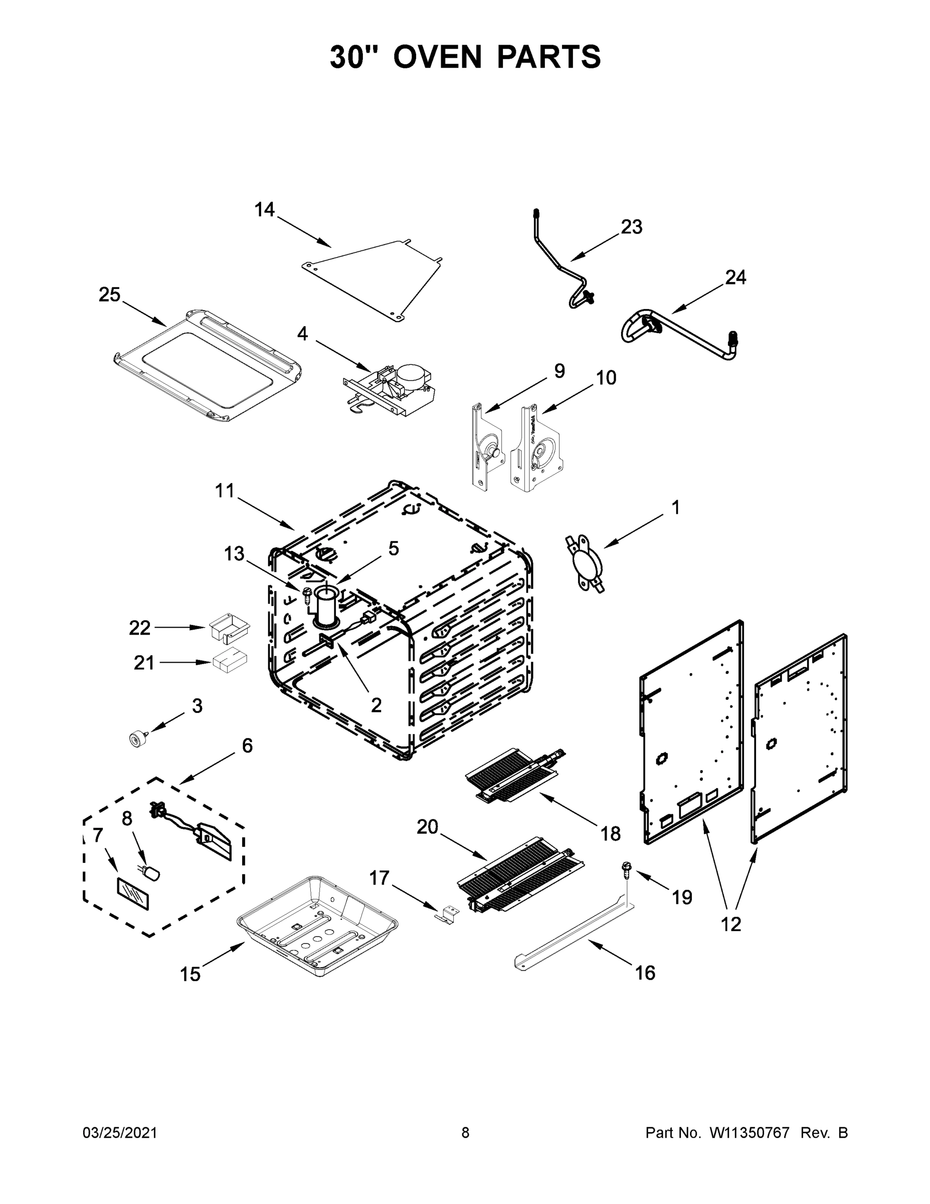 05 - 30" OVEN PARTS